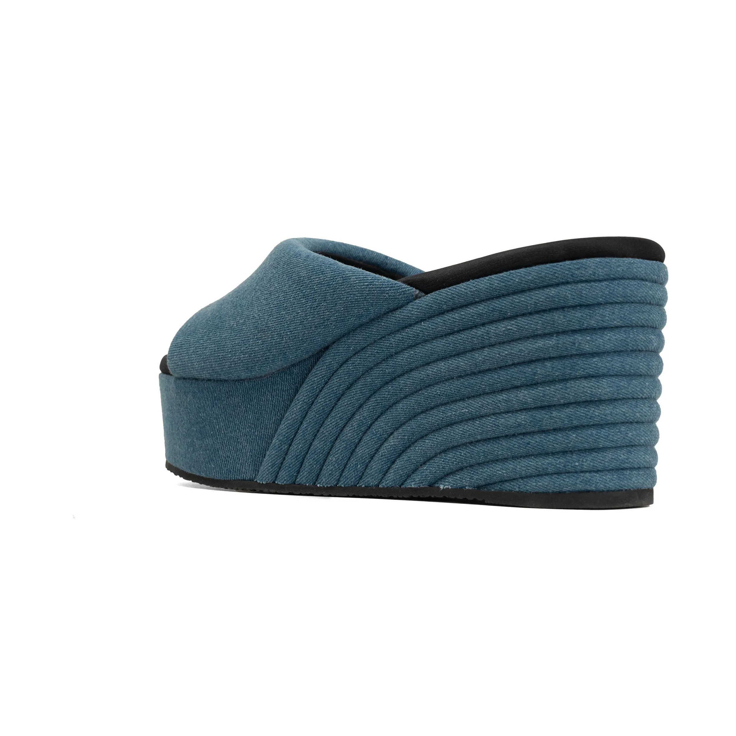 ROAM DENIM SCOOP MID STRATA PLATFORM WEDGE