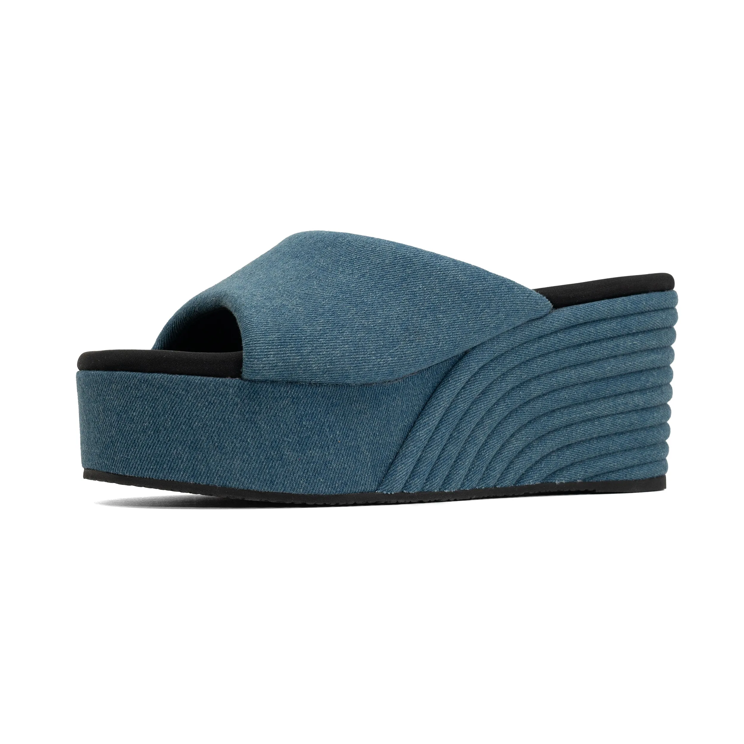 ROAM DENIM SCOOP MID STRATA PLATFORM WEDGE