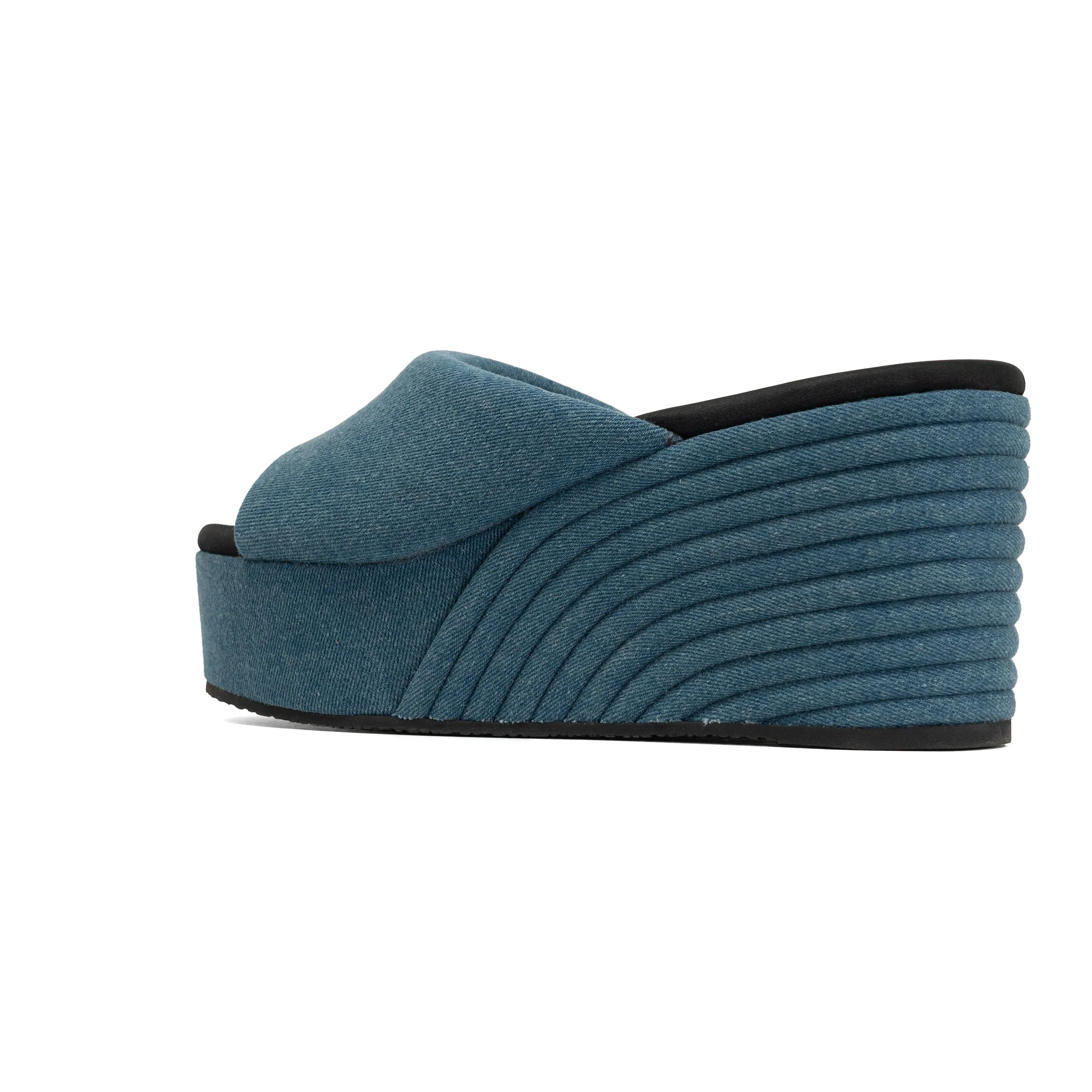 ROAM DENIM SCOOP MID STRATA PLATFORM WEDGE
