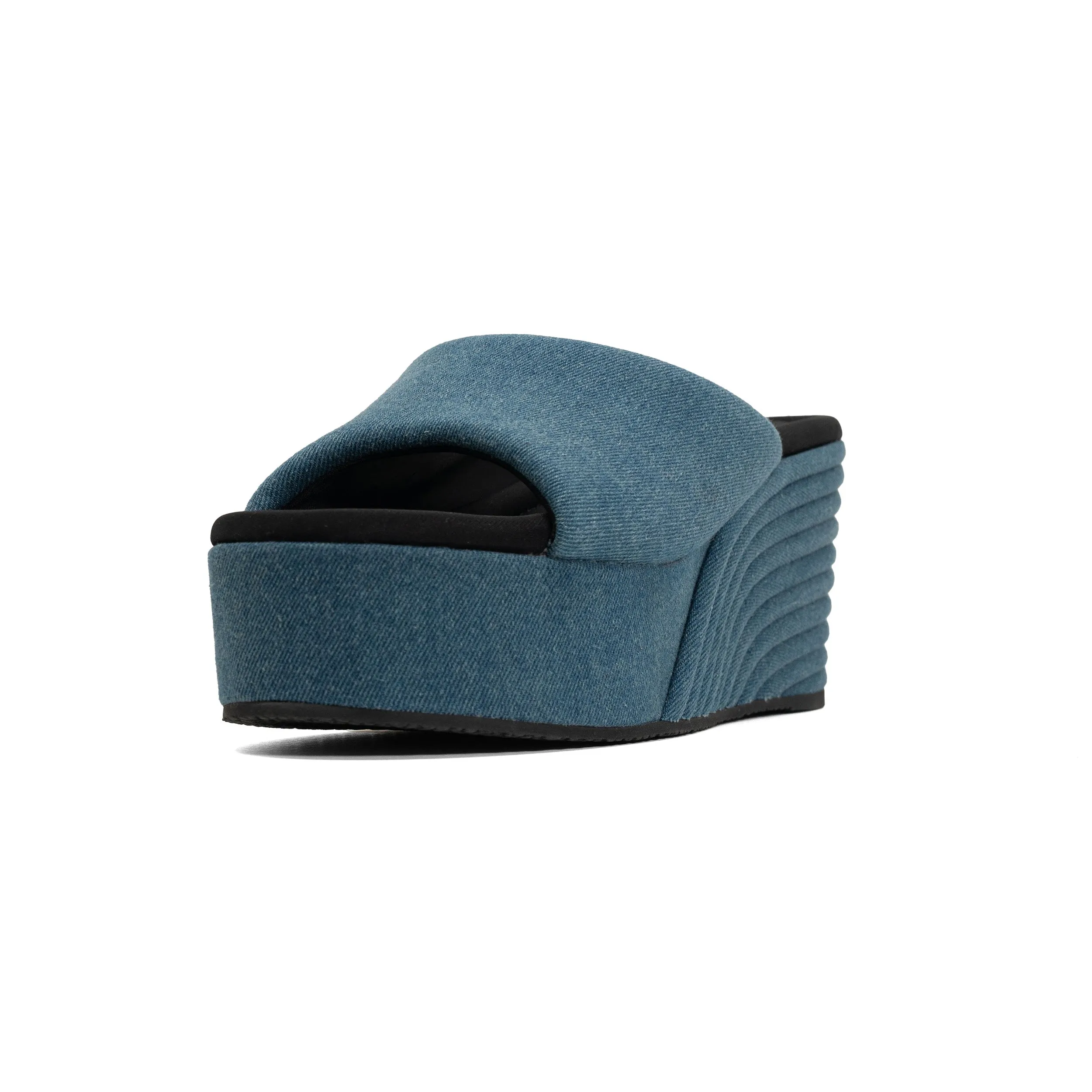 ROAM DENIM SCOOP MID STRATA PLATFORM WEDGE