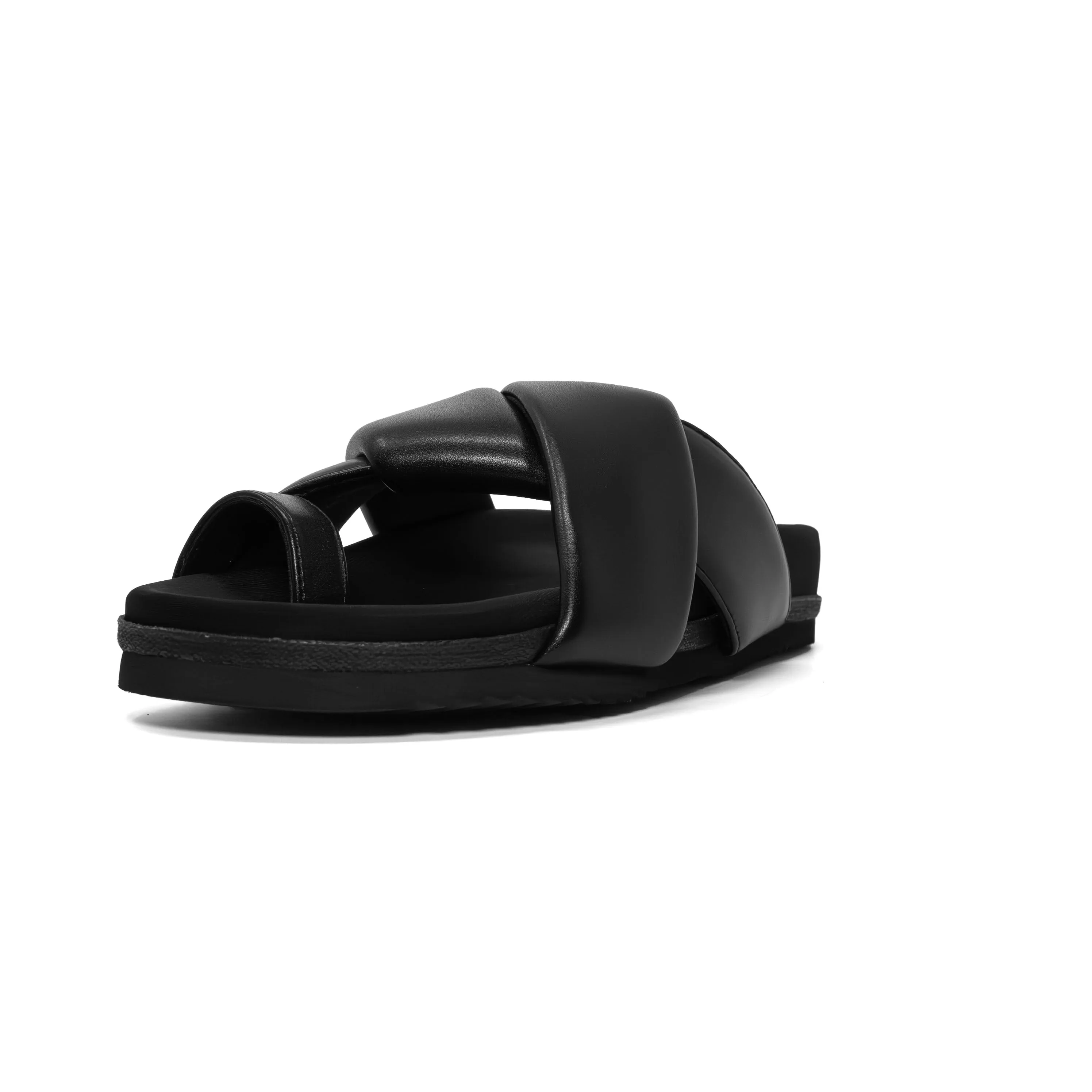 ROAM FOLDY TOE BLACK VEGAN LEATHER