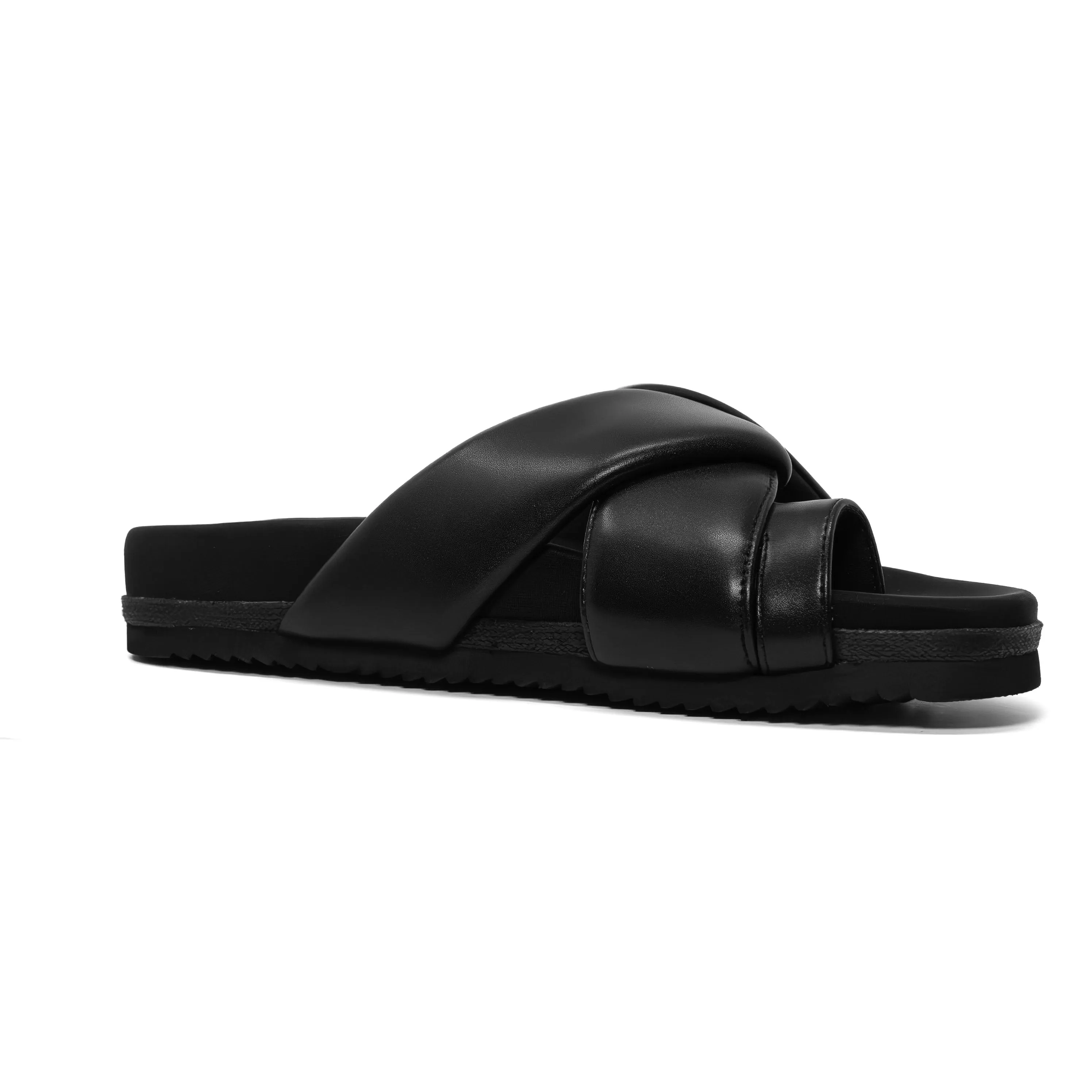 ROAM FOLDY TOE BLACK VEGAN LEATHER