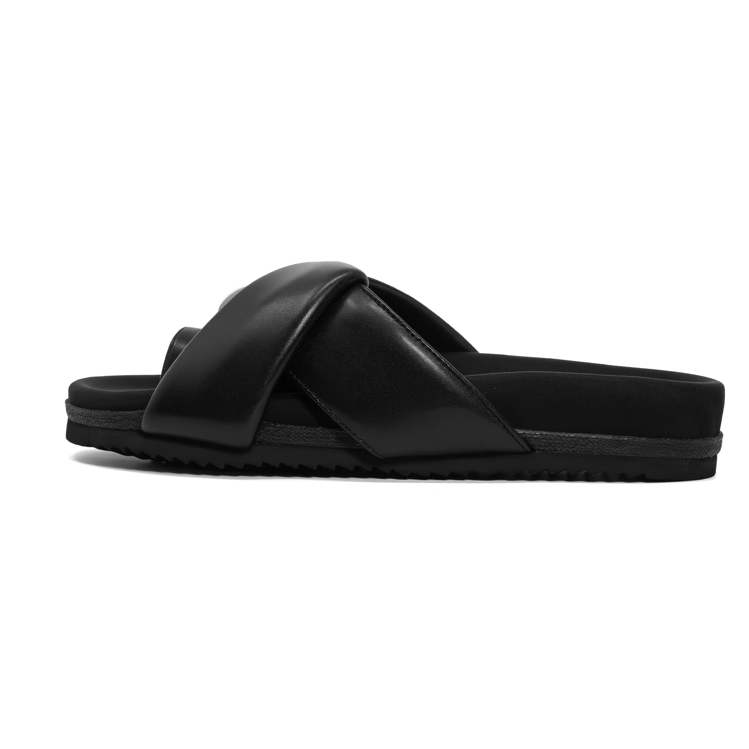 ROAM FOLDY TOE BLACK VEGAN LEATHER