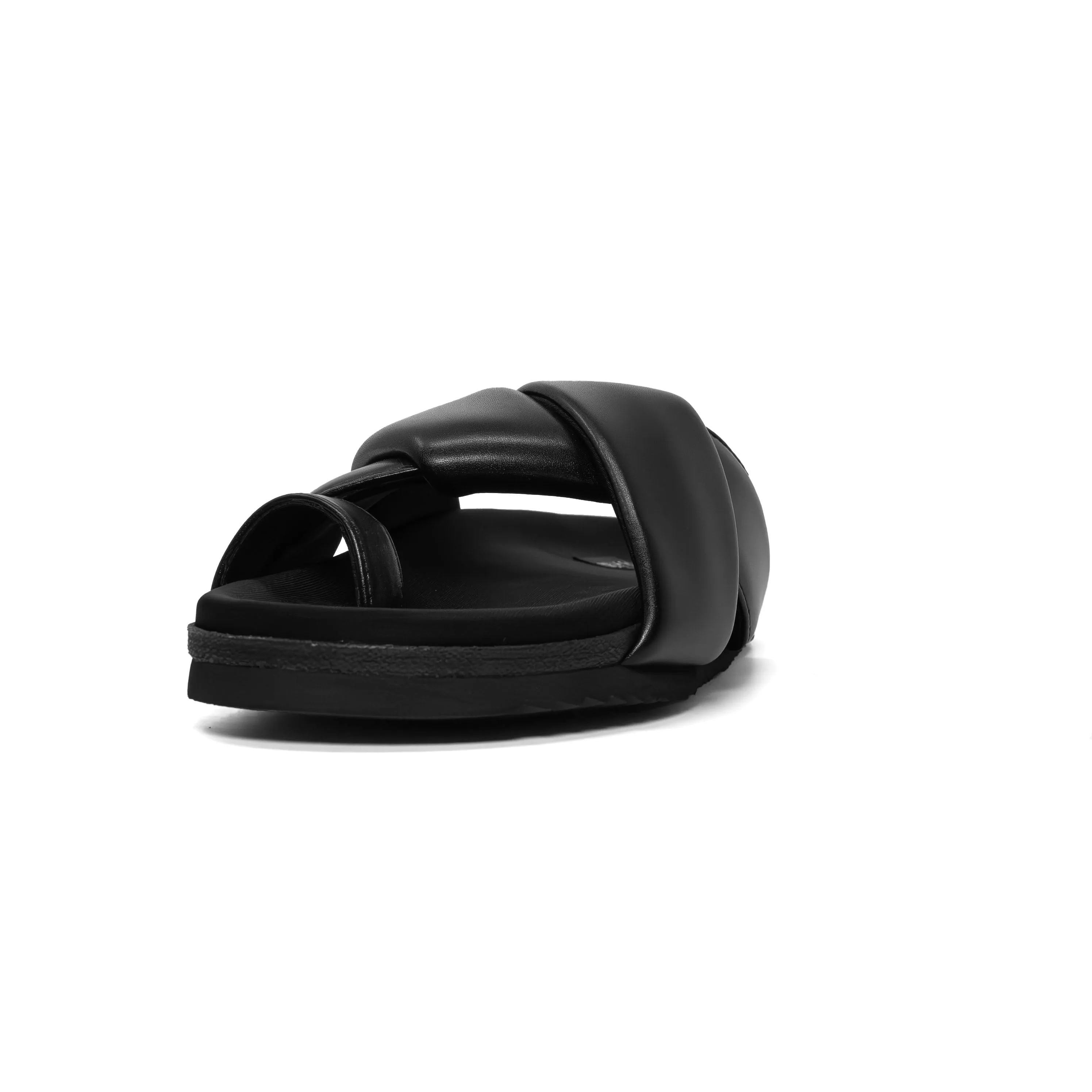 ROAM FOLDY TOE BLACK VEGAN LEATHER
