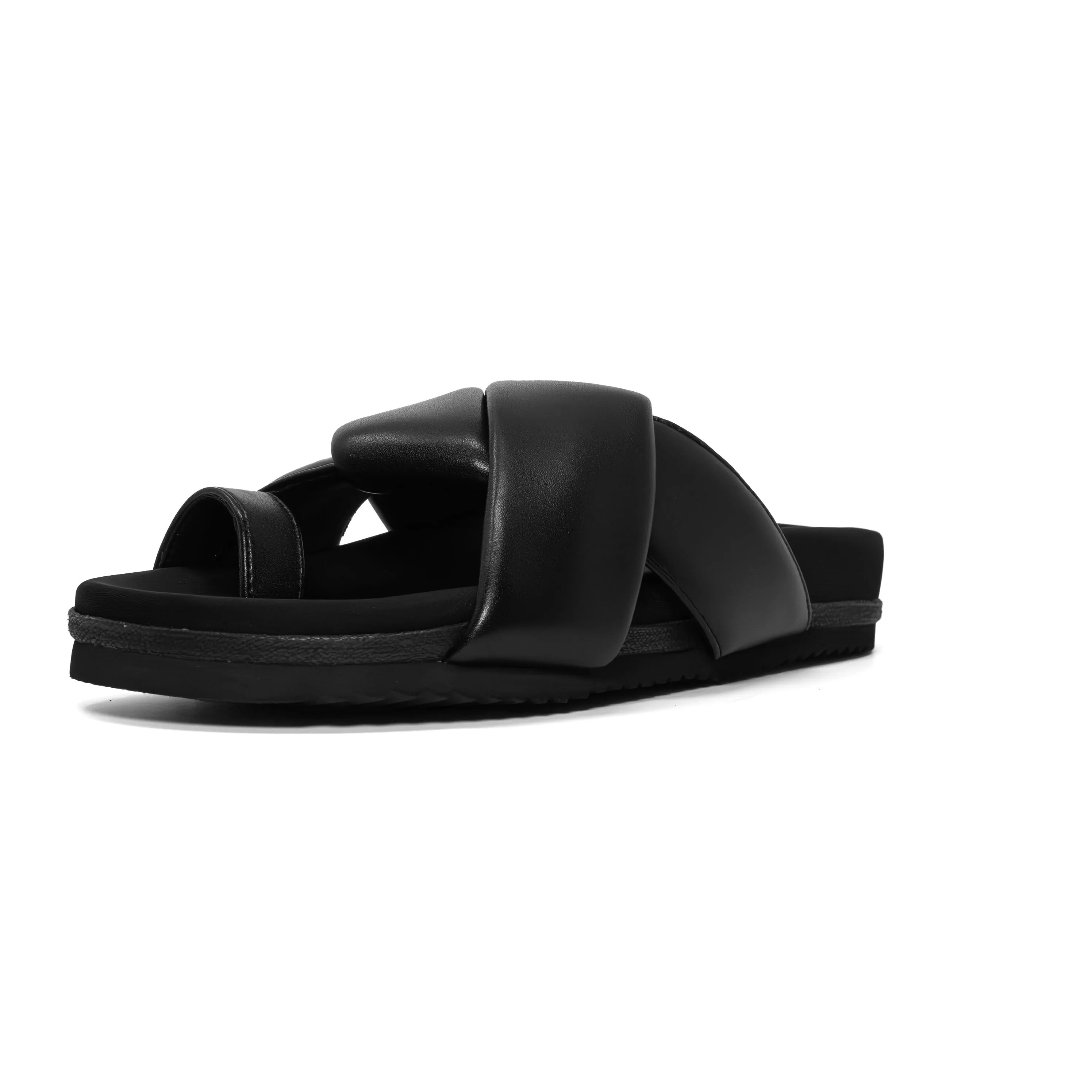 ROAM FOLDY TOE BLACK VEGAN LEATHER