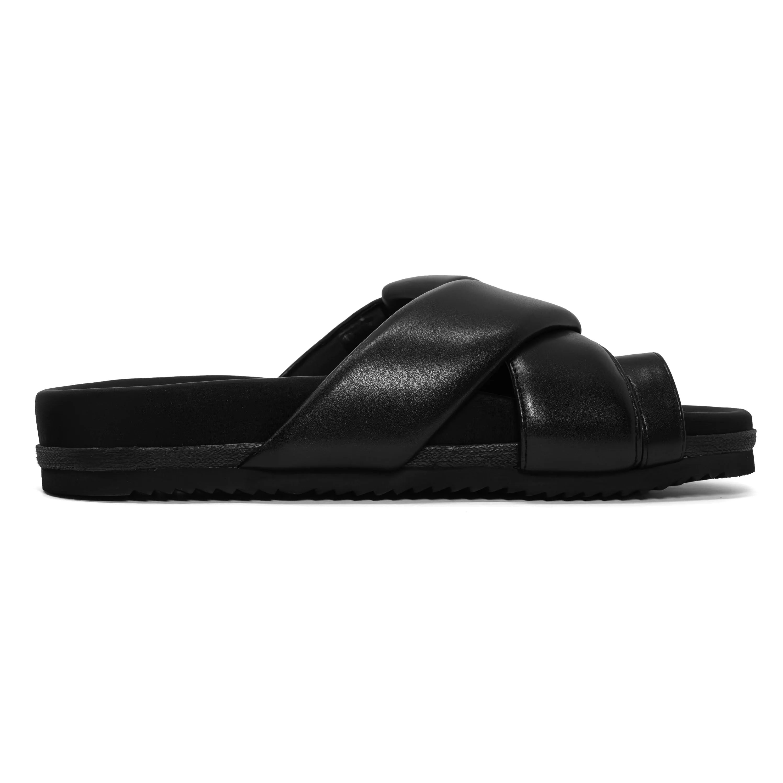 ROAM FOLDY TOE BLACK VEGAN LEATHER
