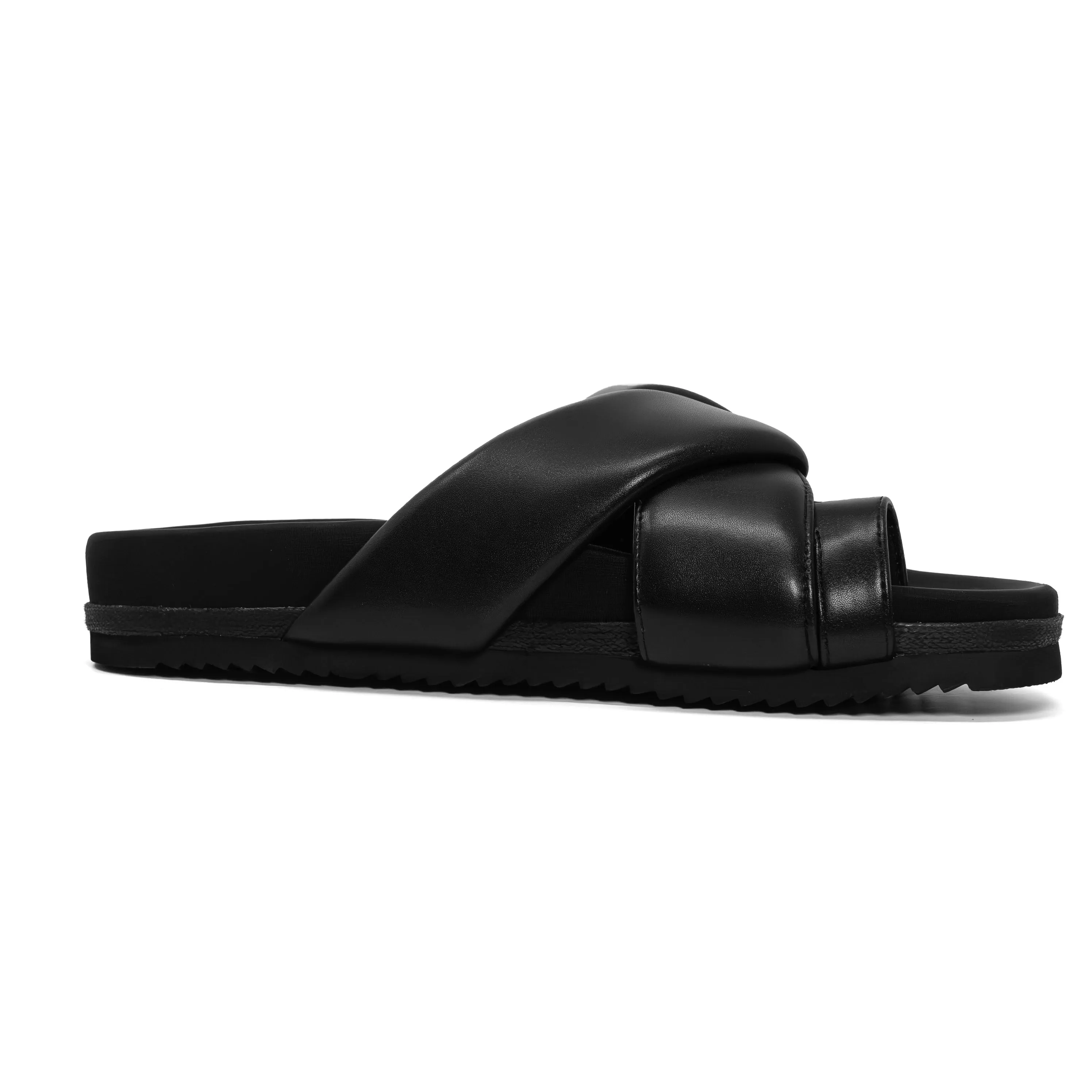 ROAM FOLDY TOE BLACK VEGAN LEATHER