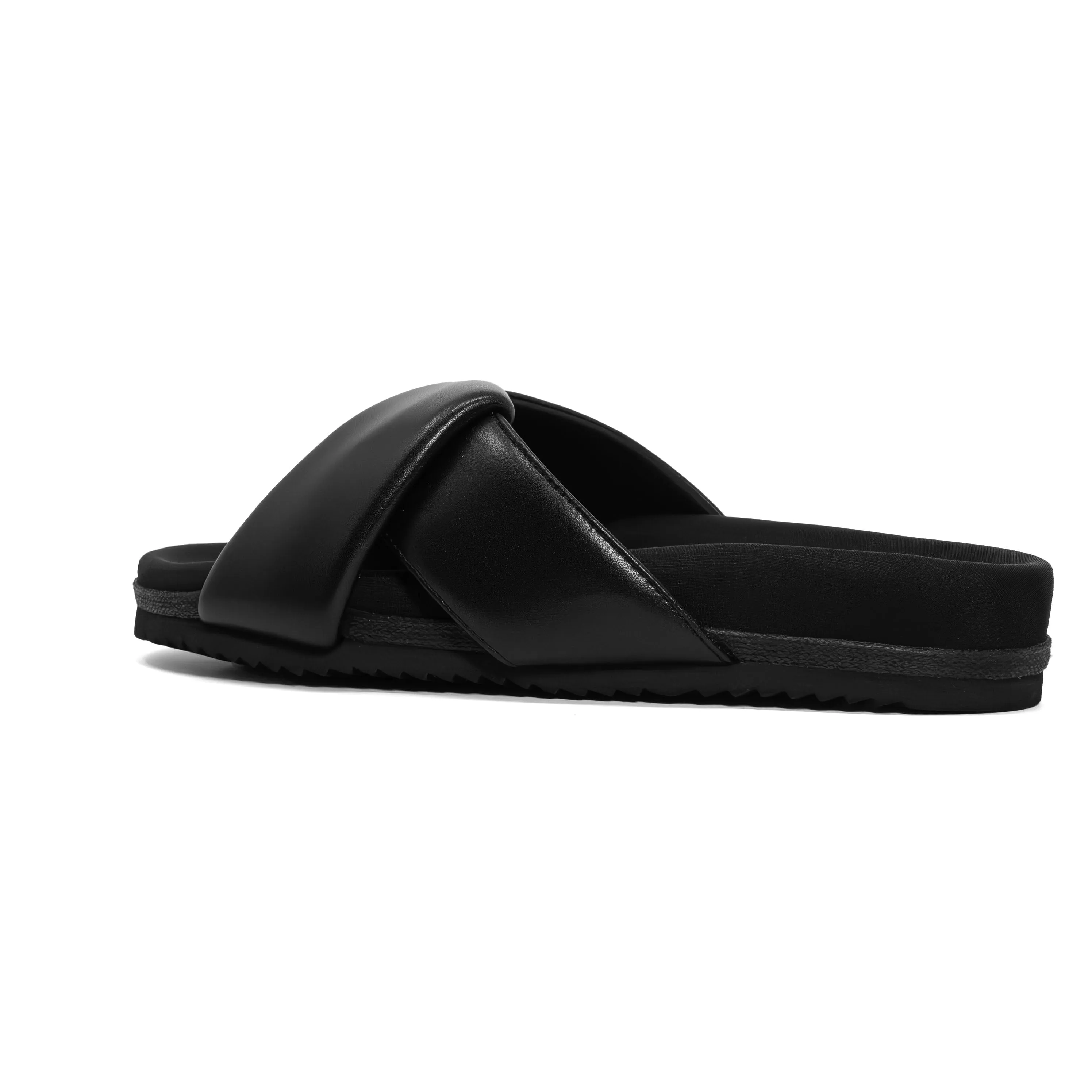 ROAM FOLDY TOE BLACK VEGAN LEATHER