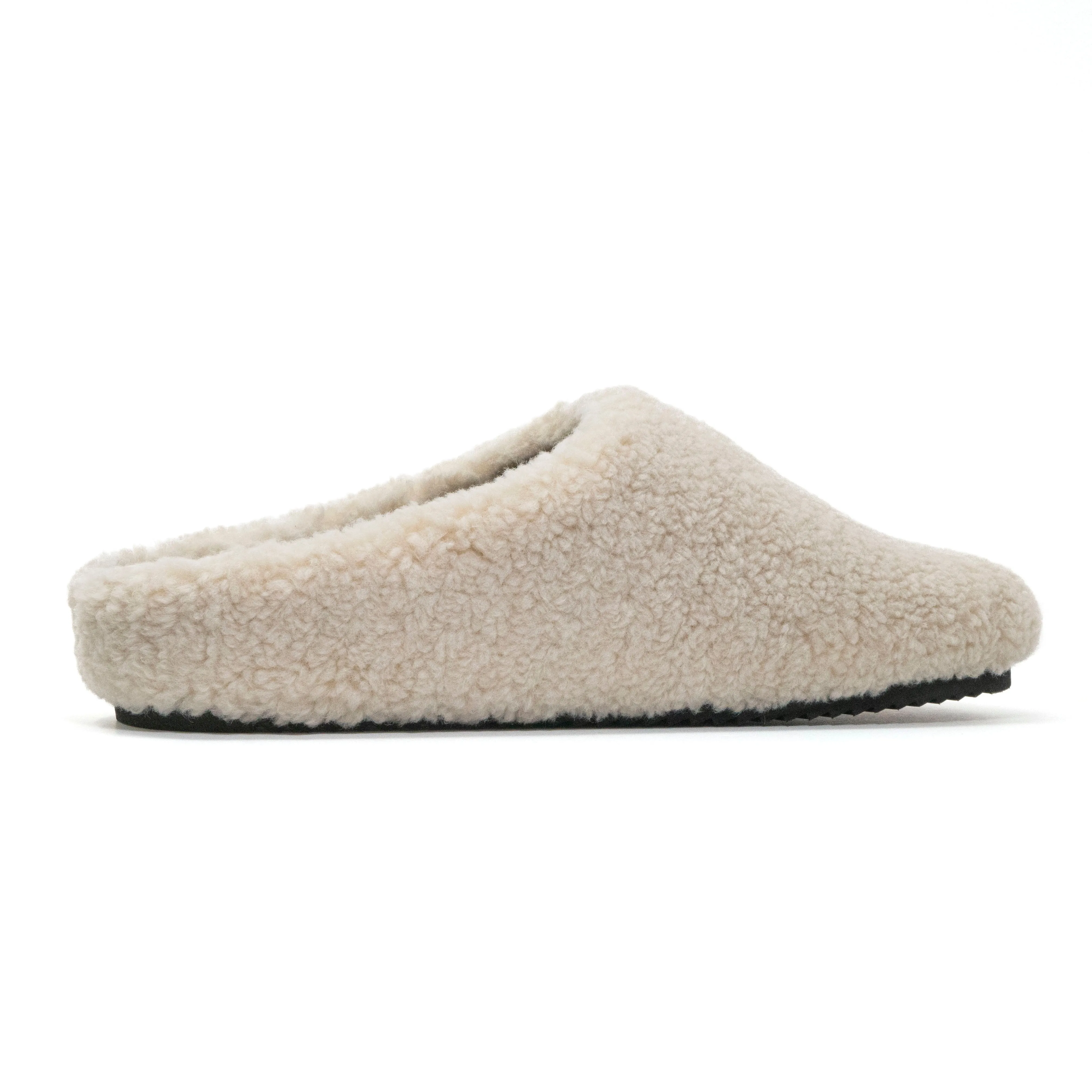 ROAM FUZZY CLOG BONE FAUX SHEARLING