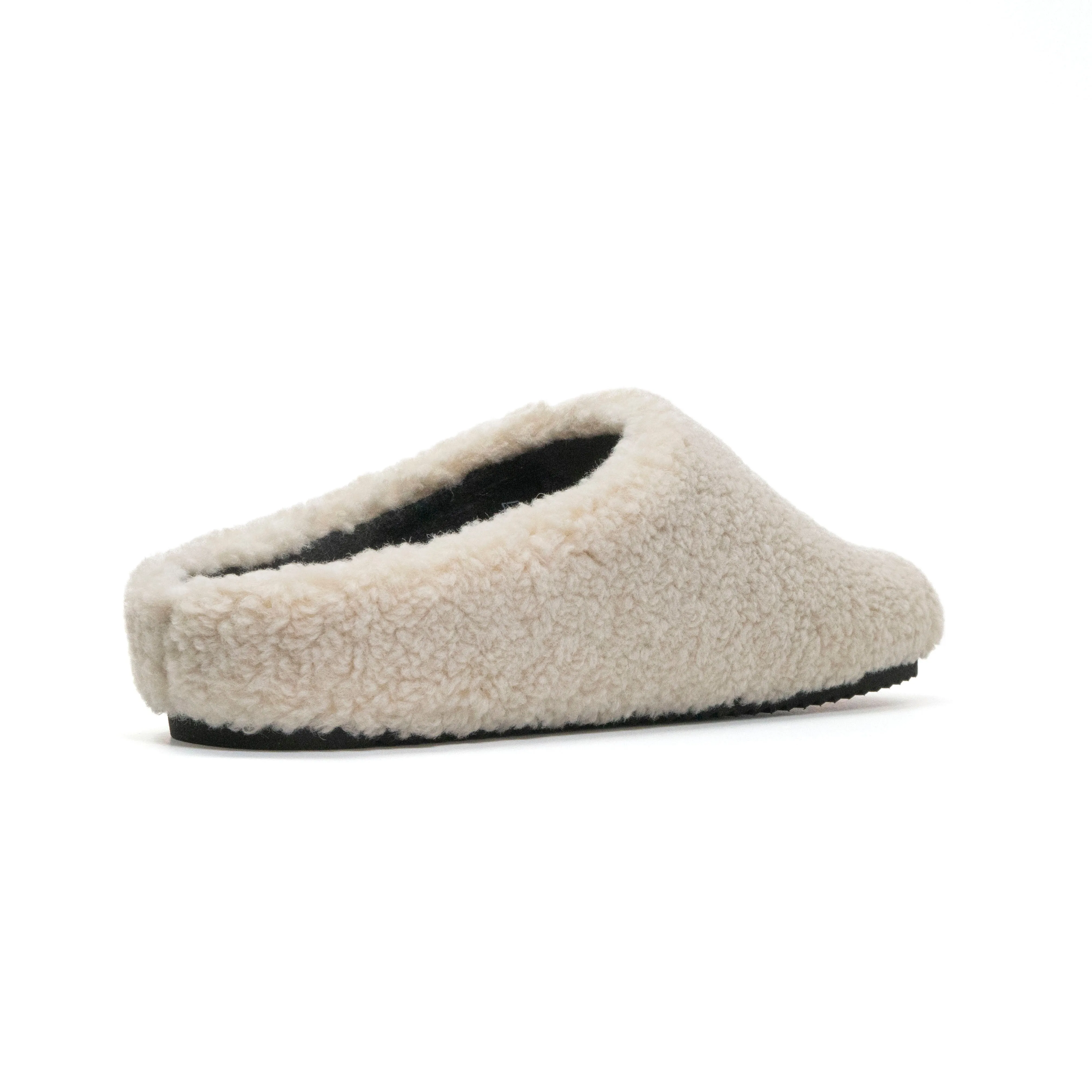 ROAM FUZZY CLOG BONE FAUX SHEARLING