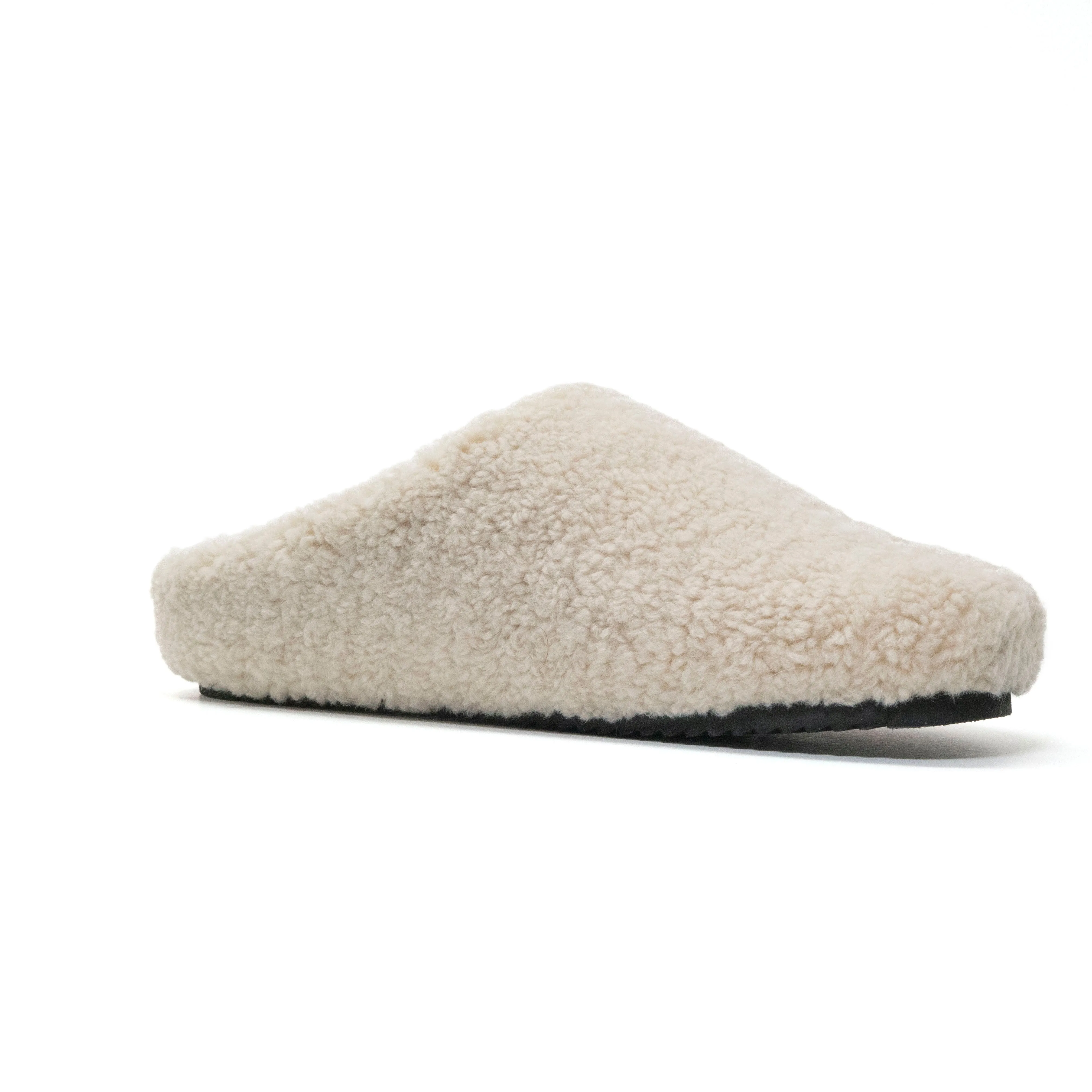 ROAM FUZZY CLOG BONE FAUX SHEARLING