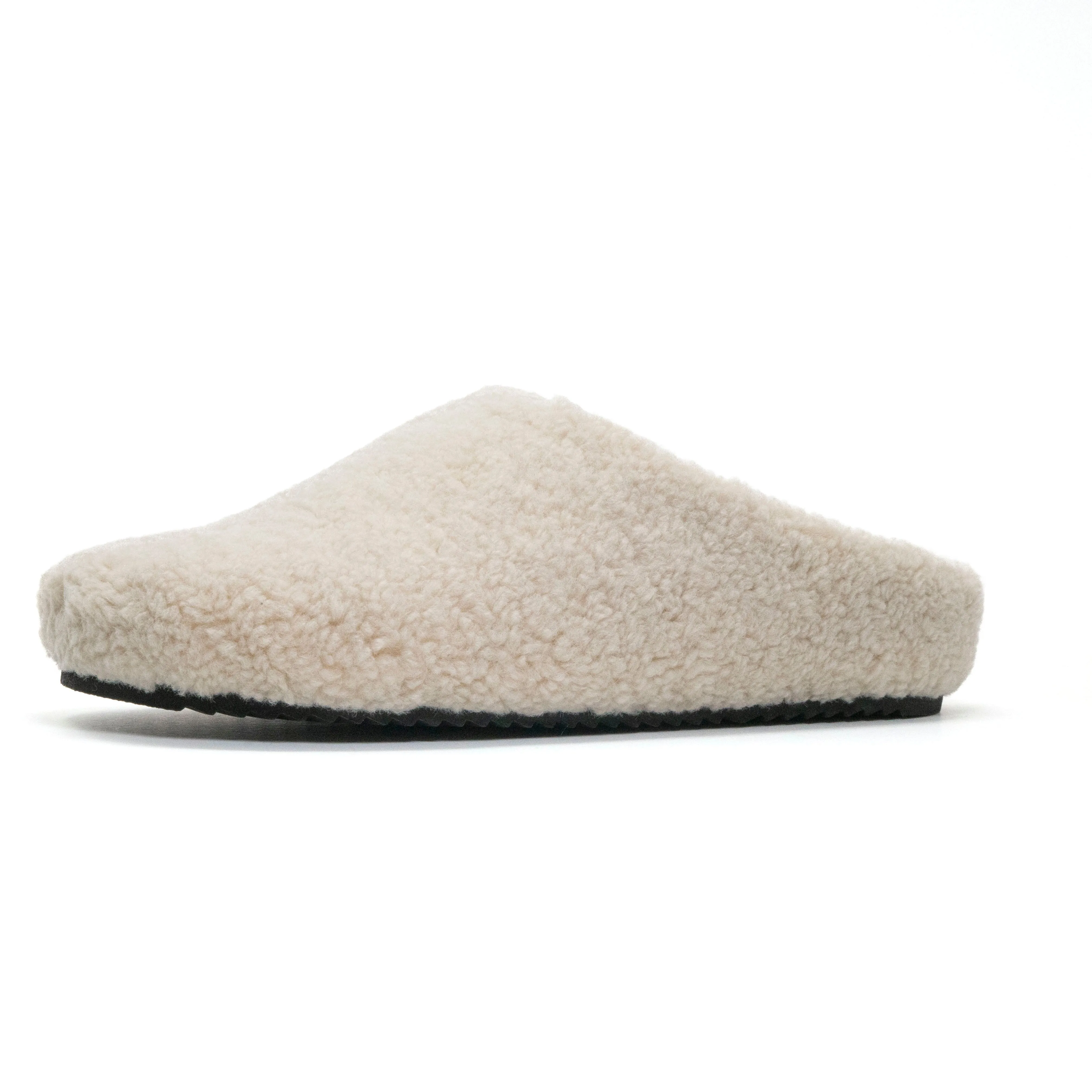 ROAM FUZZY CLOG BONE FAUX SHEARLING