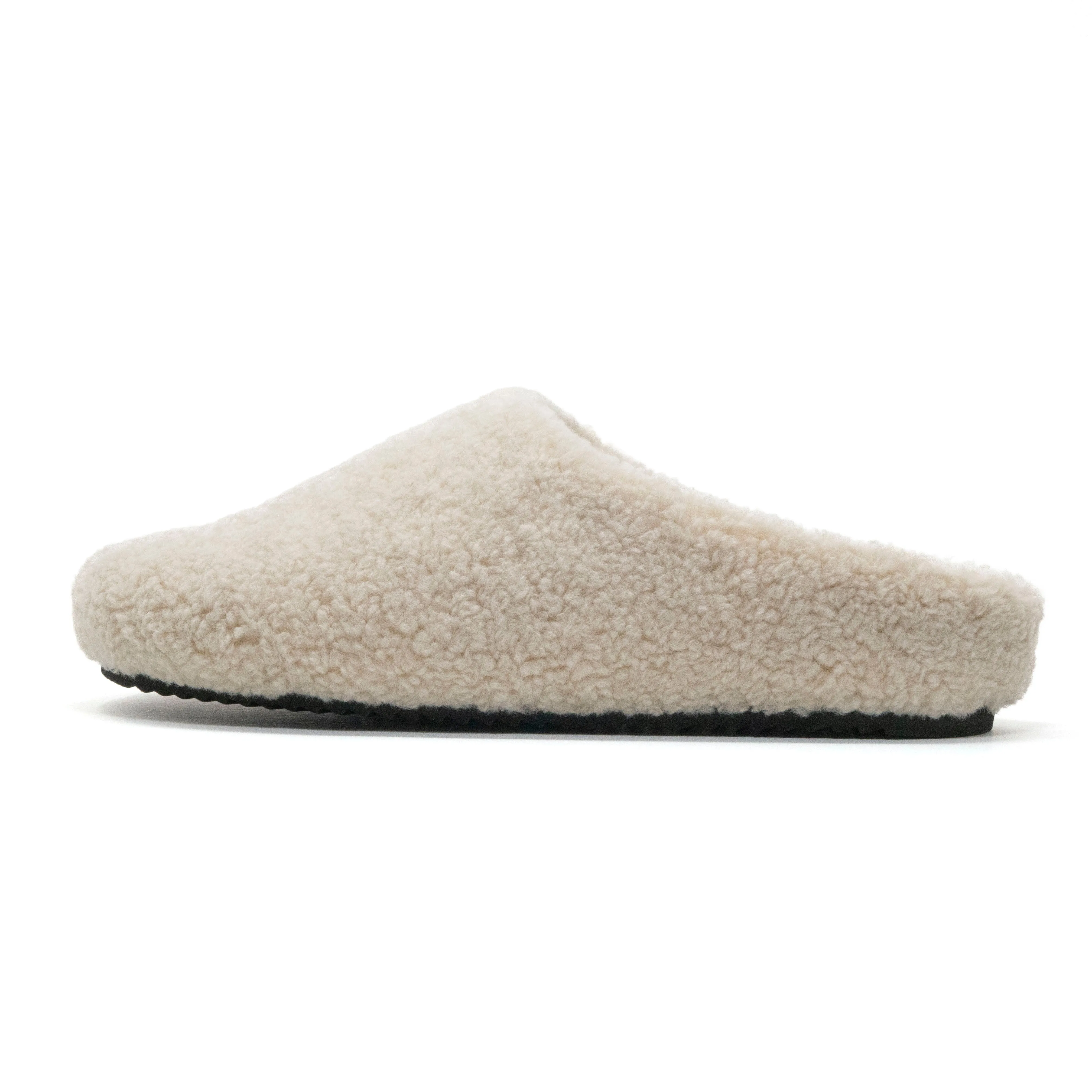 ROAM FUZZY CLOG BONE FAUX SHEARLING