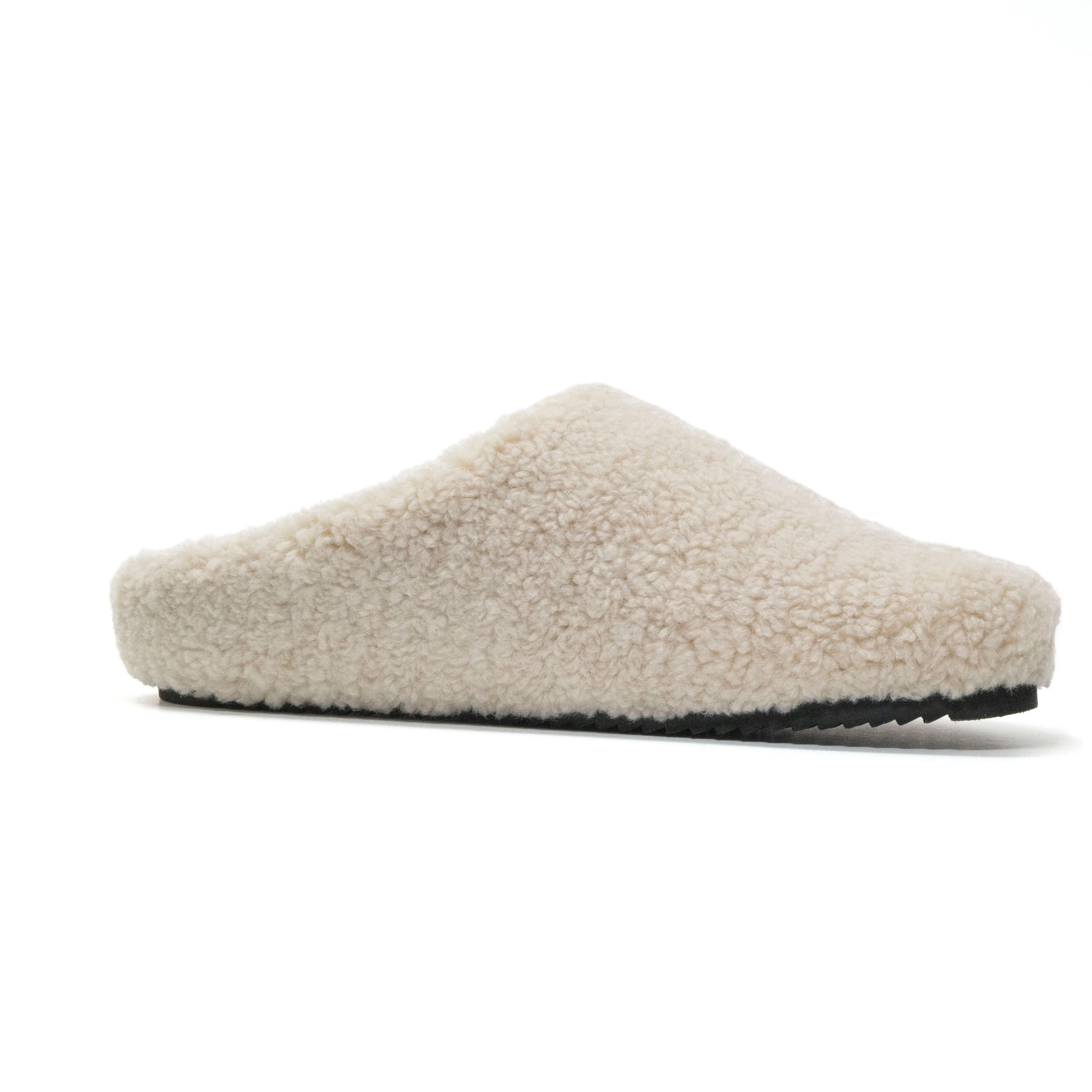 ROAM FUZZY CLOG BONE FAUX SHEARLING