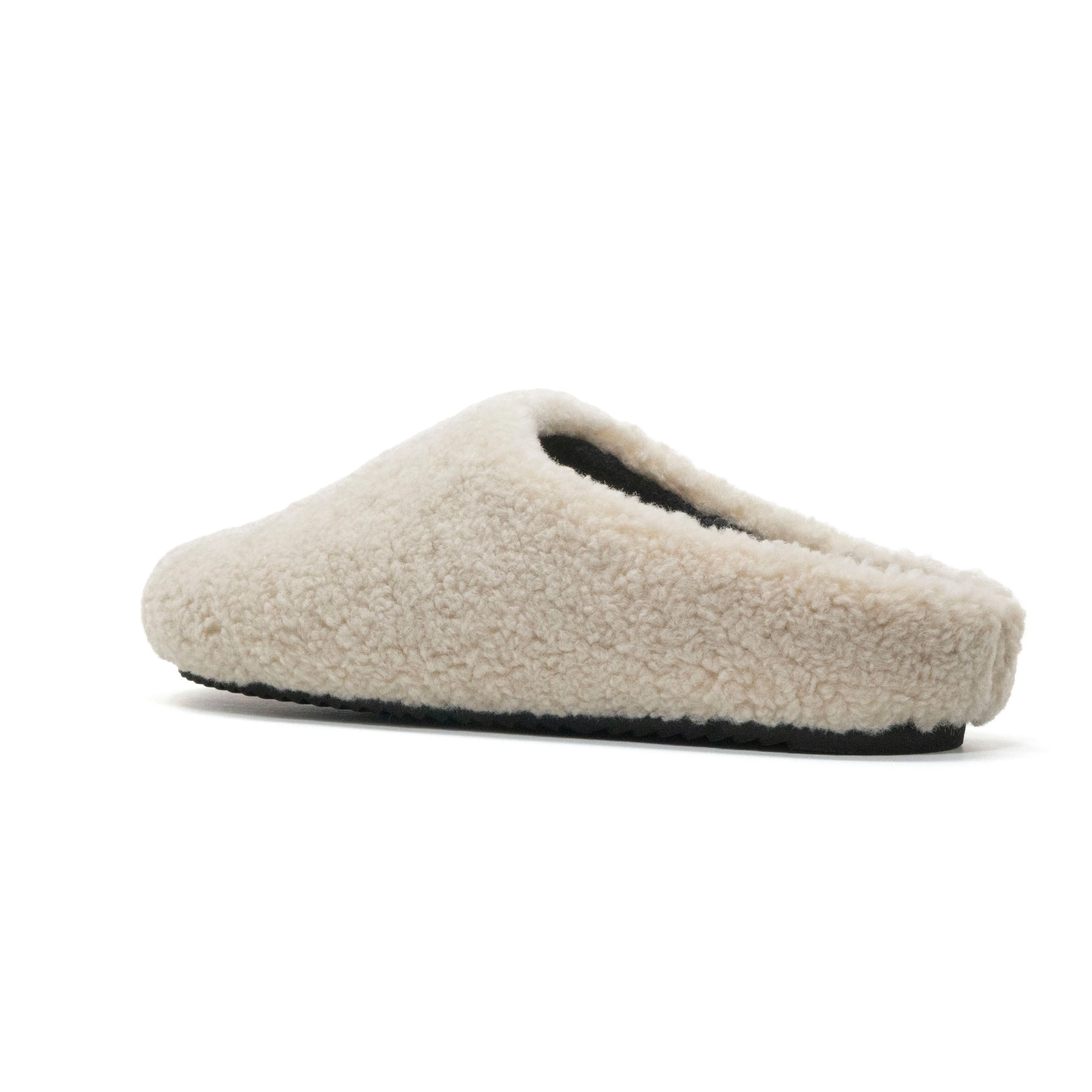 ROAM FUZZY CLOG BONE FAUX SHEARLING