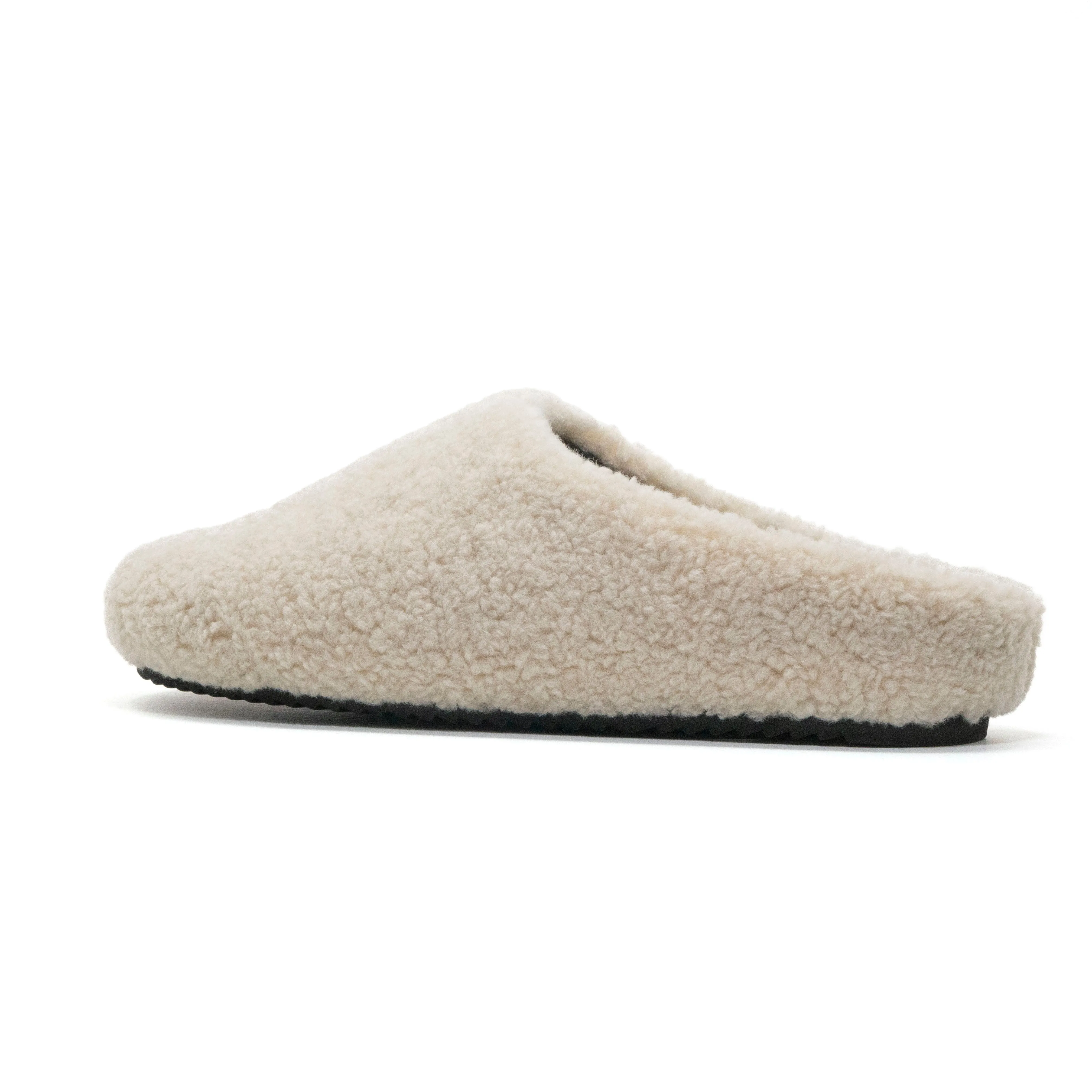 ROAM FUZZY CLOG BONE FAUX SHEARLING