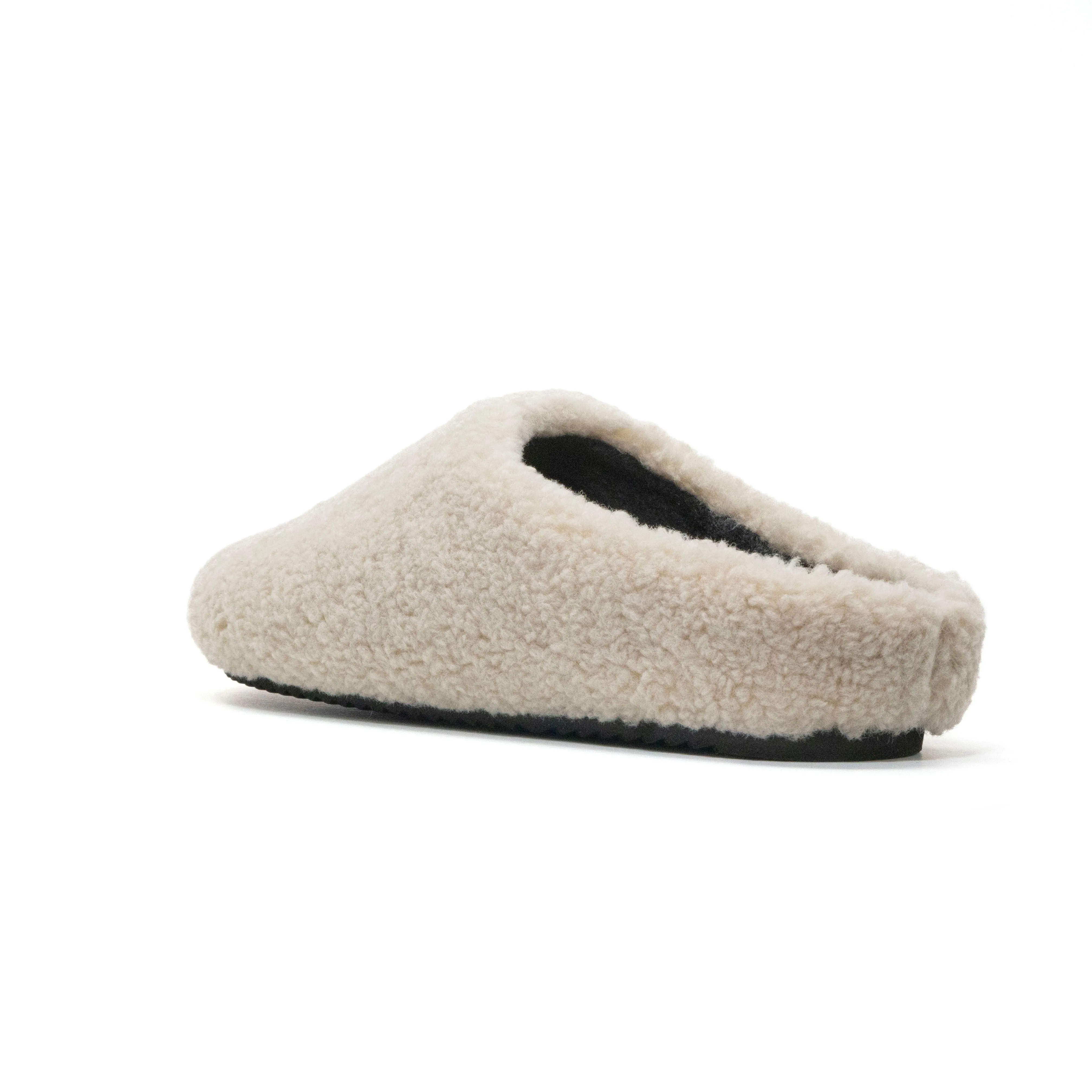 ROAM FUZZY CLOG BONE FAUX SHEARLING