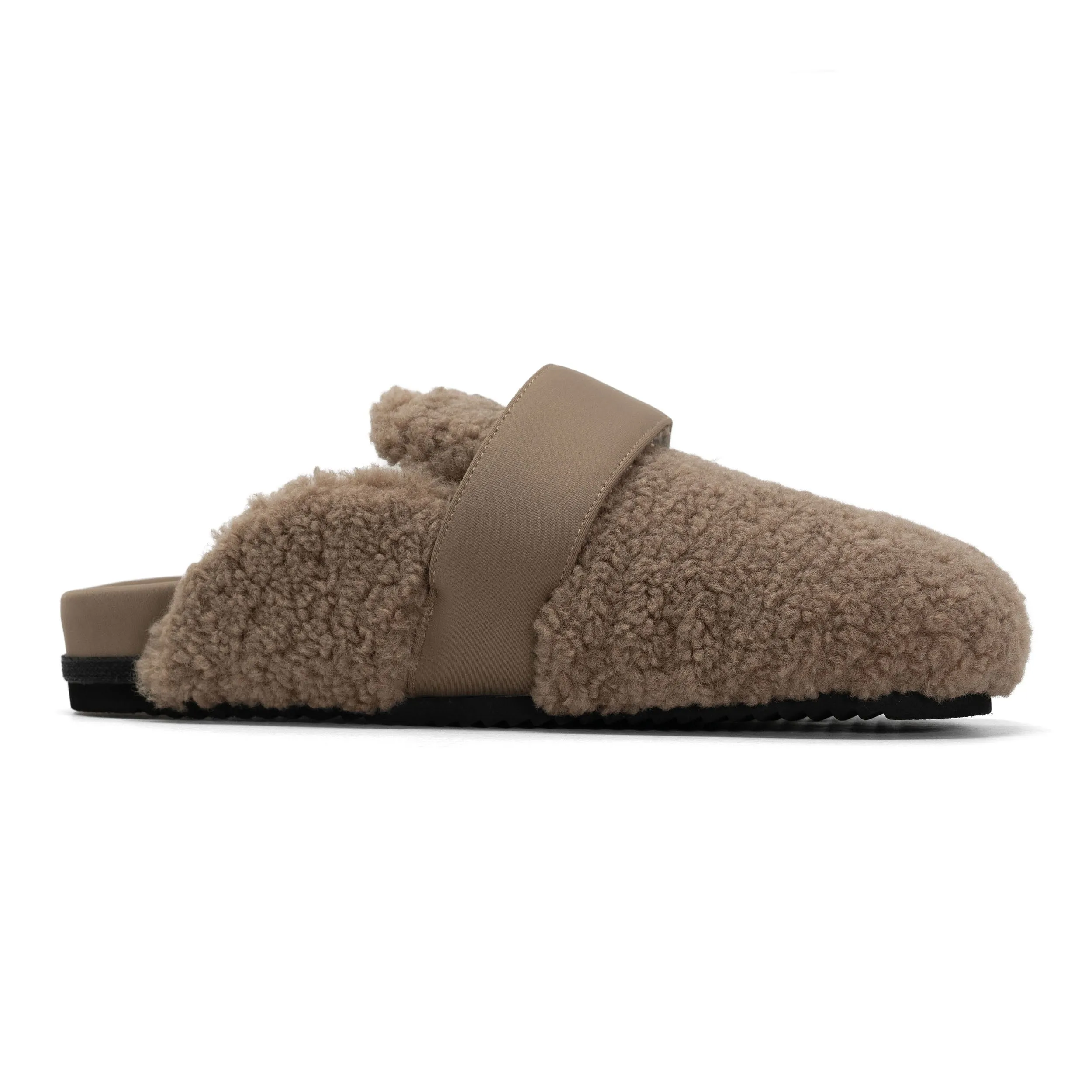 ROAM FUZZY LOAFER MULE OAT FAUX SHEARLING