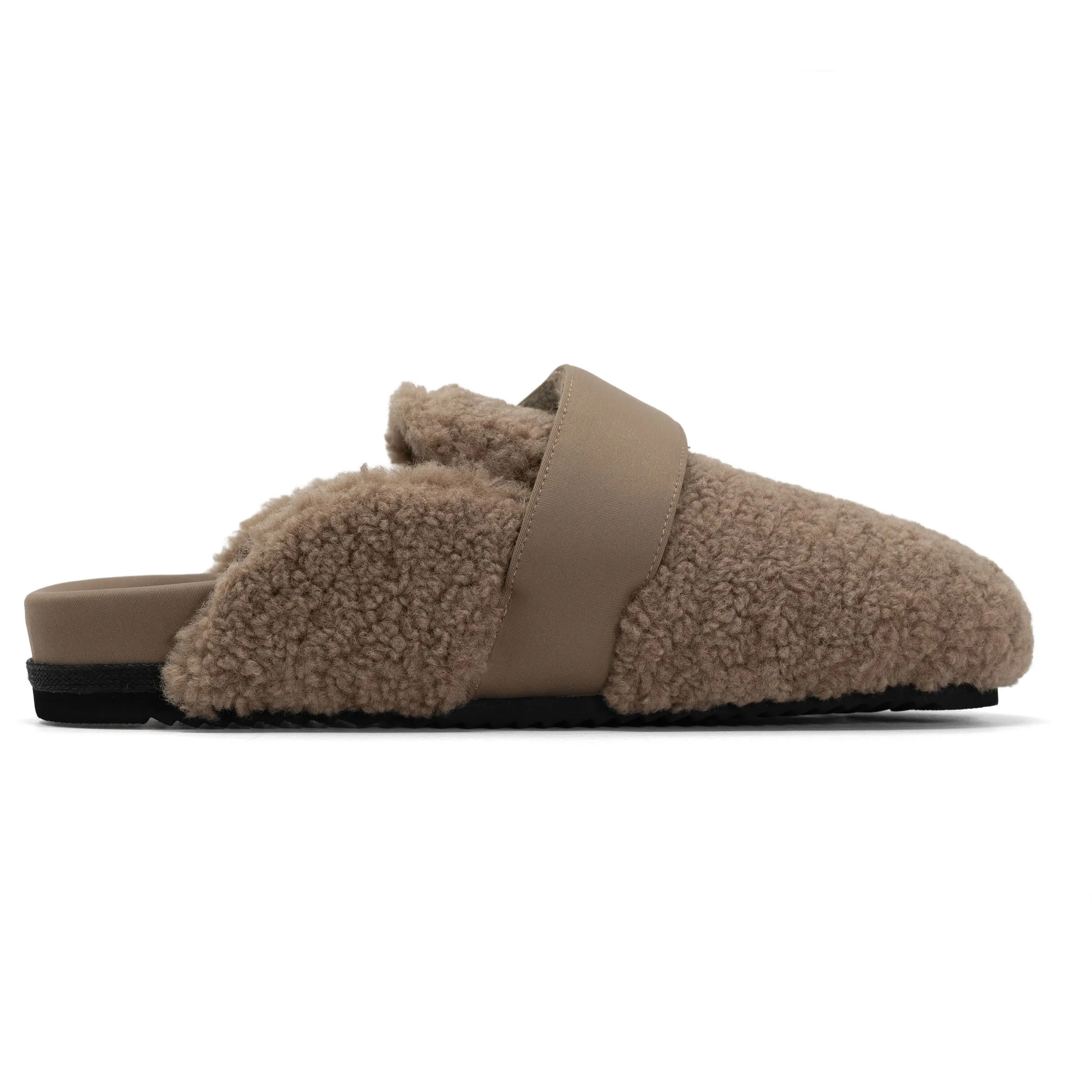 ROAM FUZZY LOAFER MULE OAT FAUX SHEARLING