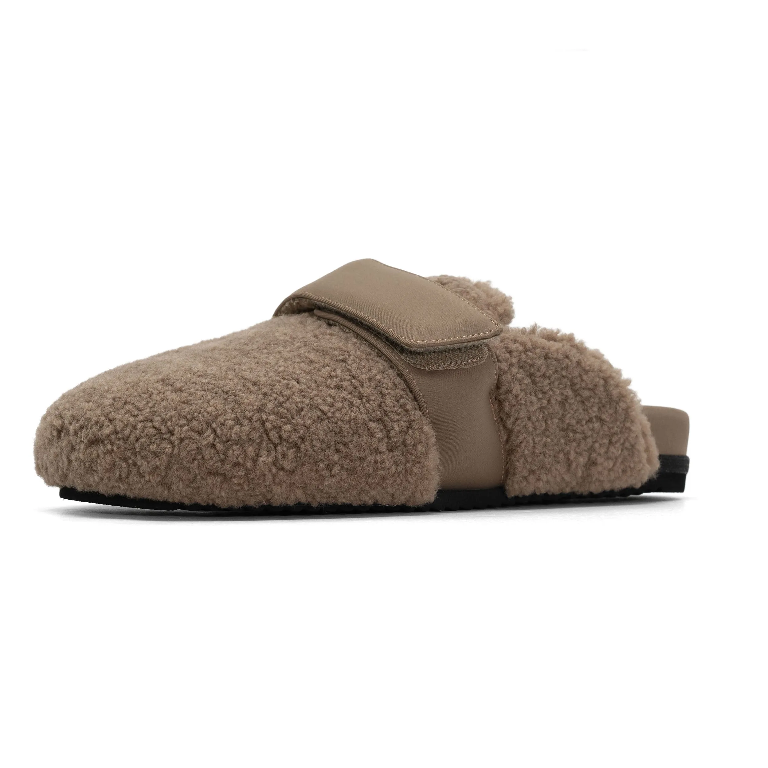 ROAM FUZZY LOAFER MULE OAT FAUX SHEARLING