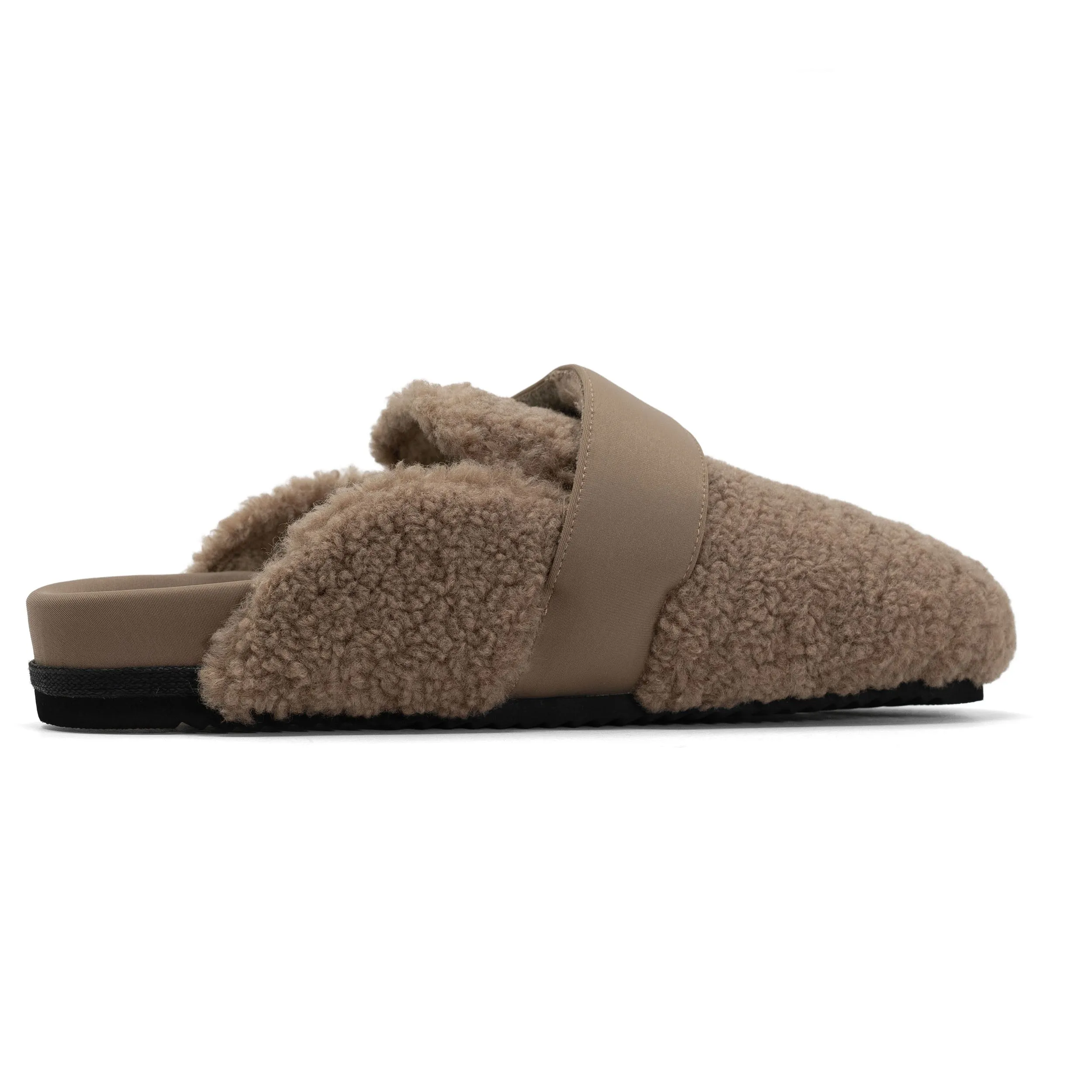 ROAM FUZZY LOAFER MULE OAT FAUX SHEARLING