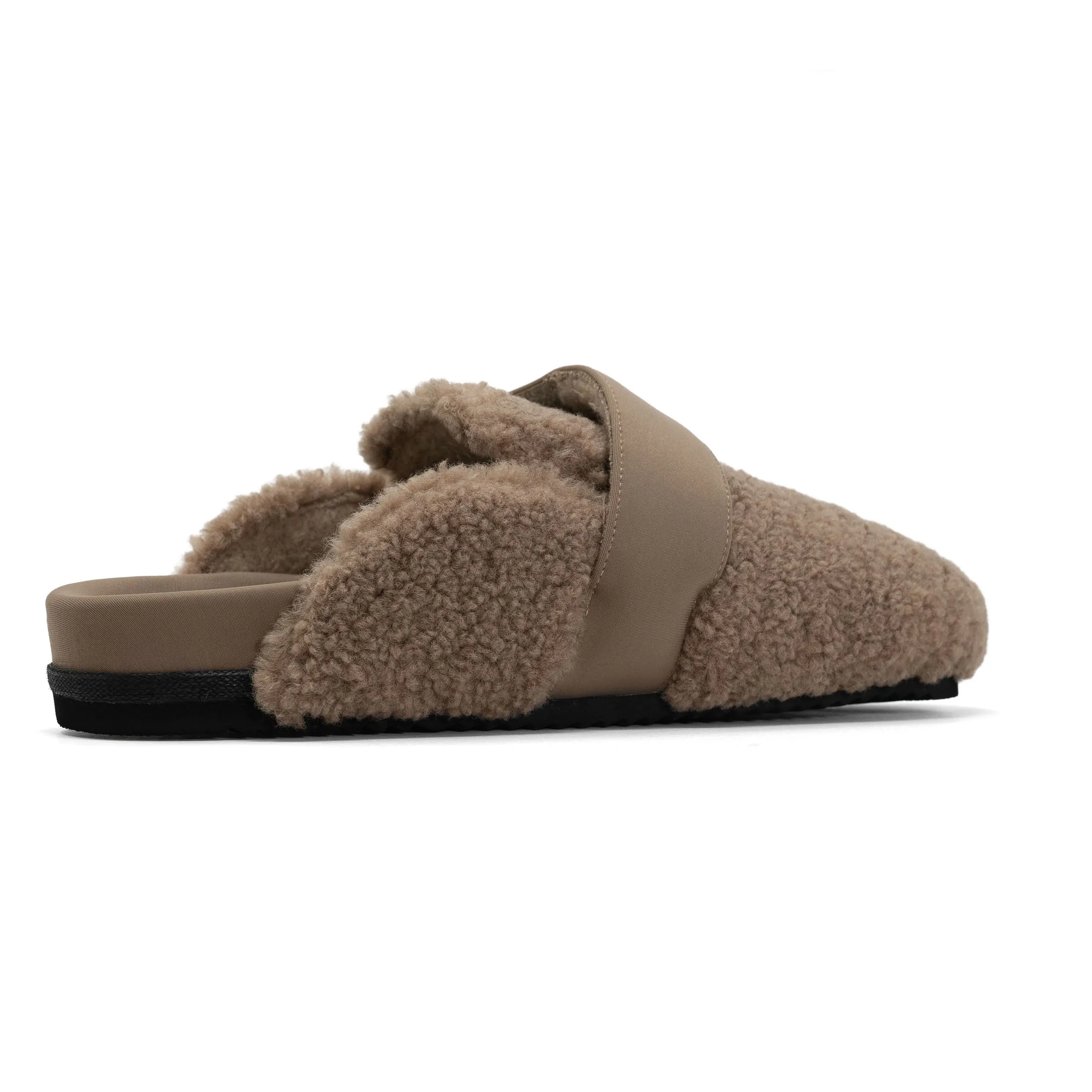 ROAM FUZZY LOAFER MULE OAT FAUX SHEARLING