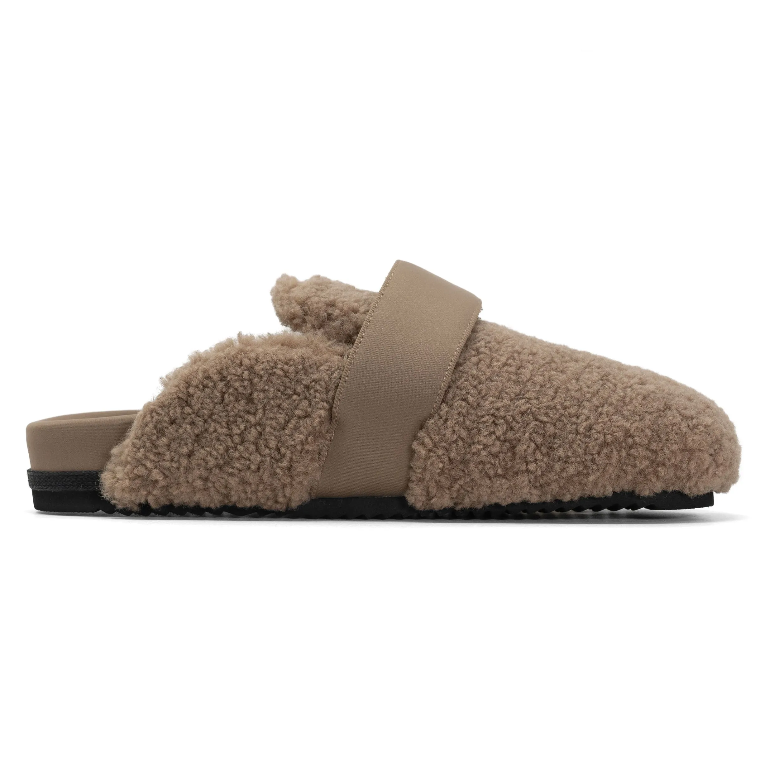 ROAM FUZZY LOAFER MULE OAT FAUX SHEARLING