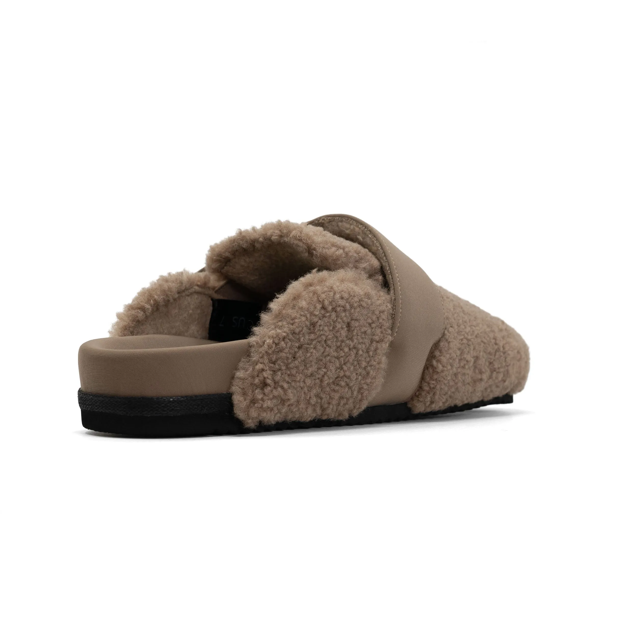 ROAM FUZZY LOAFER MULE OAT FAUX SHEARLING