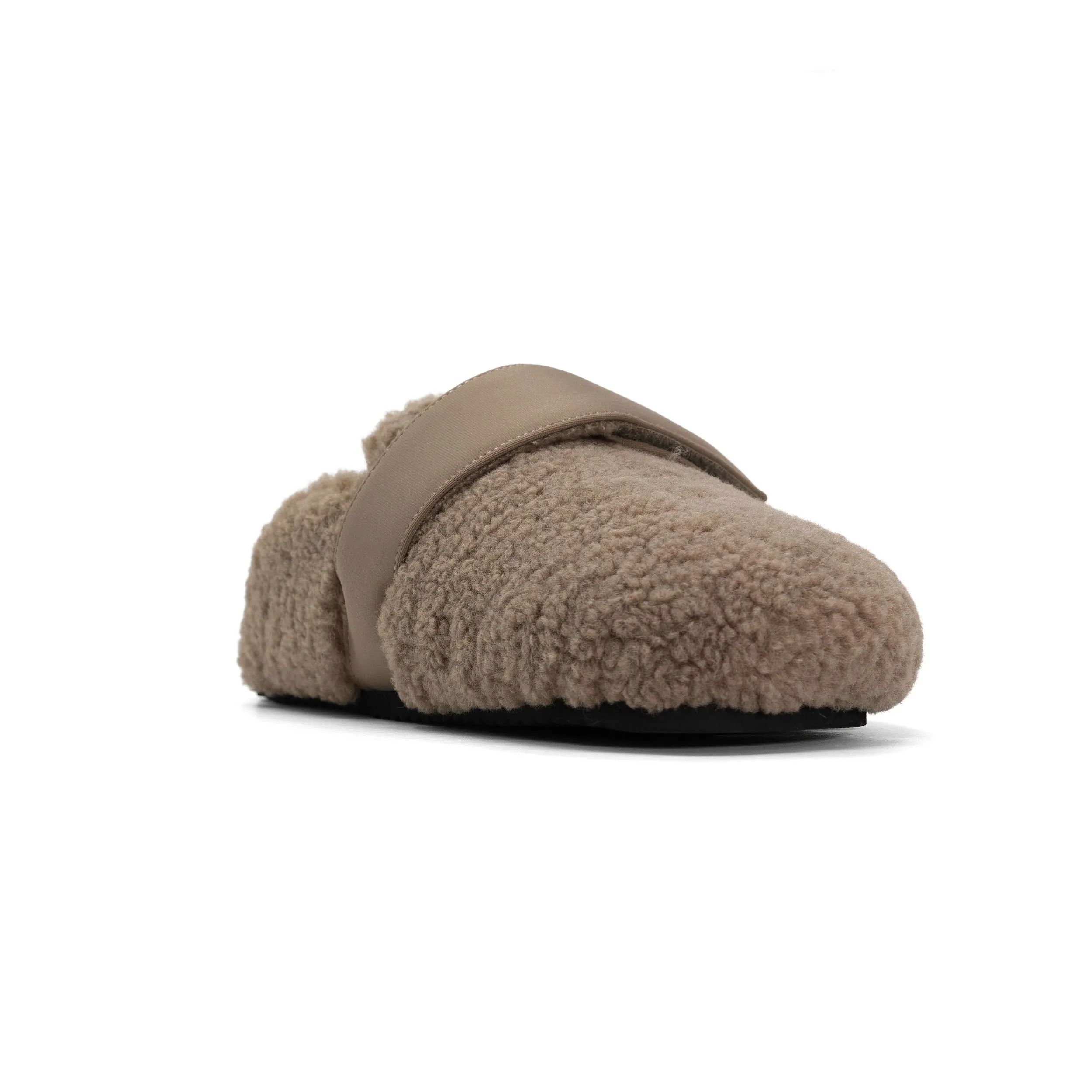 ROAM FUZZY LOAFER MULE OAT FAUX SHEARLING