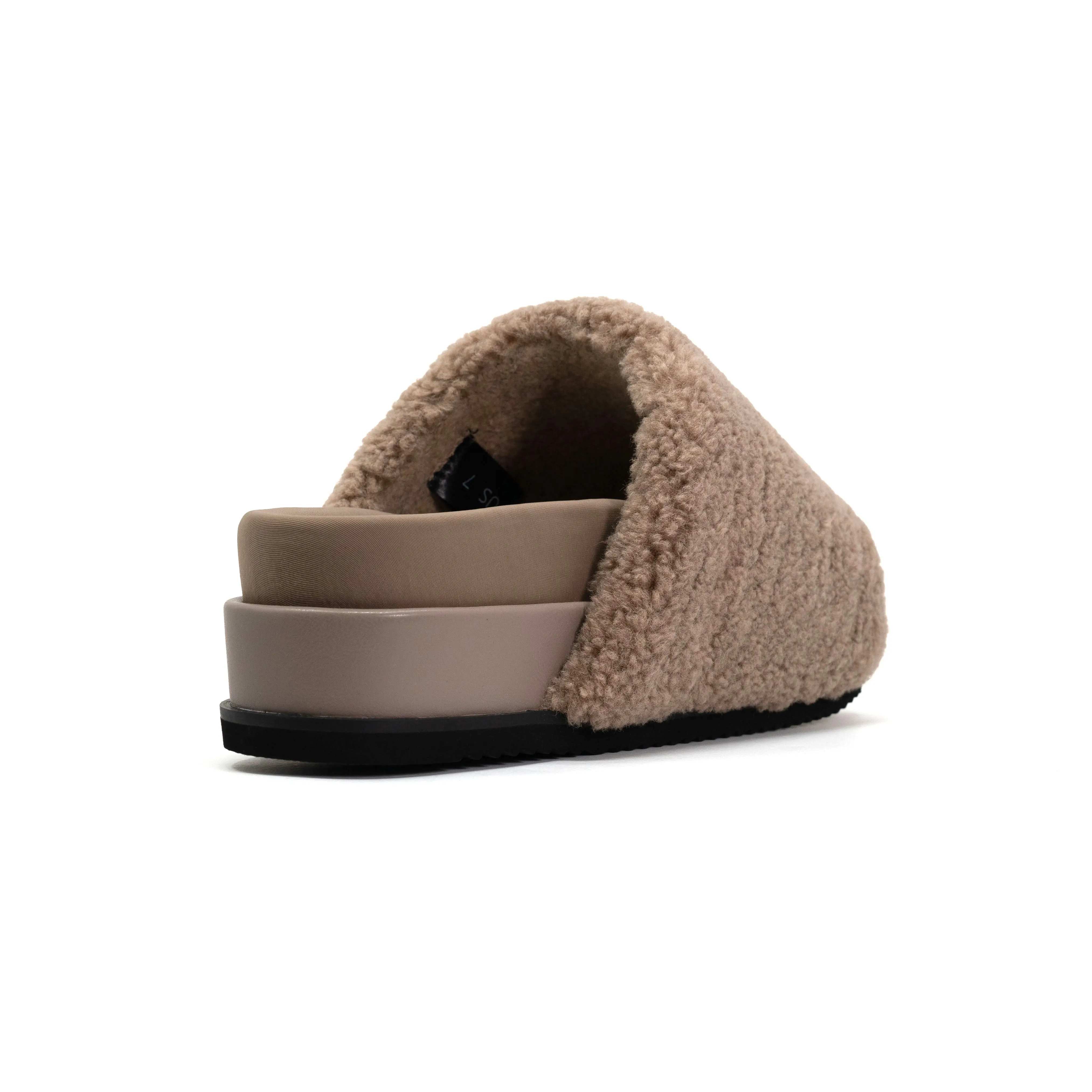 ROAM FUZZY STACK PLATFORM OAT FAUX SHEARLING