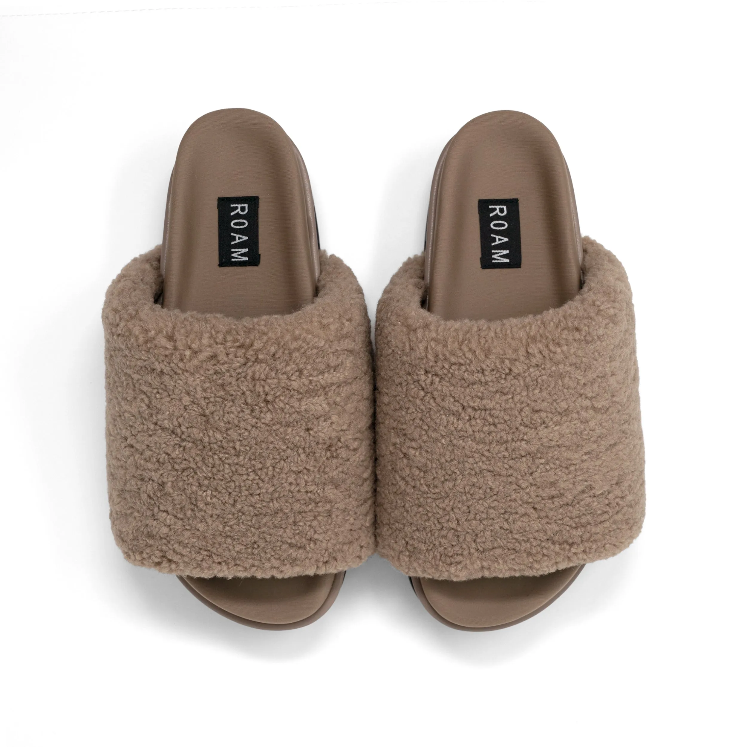 ROAM FUZZY STACK PLATFORM OAT FAUX SHEARLING
