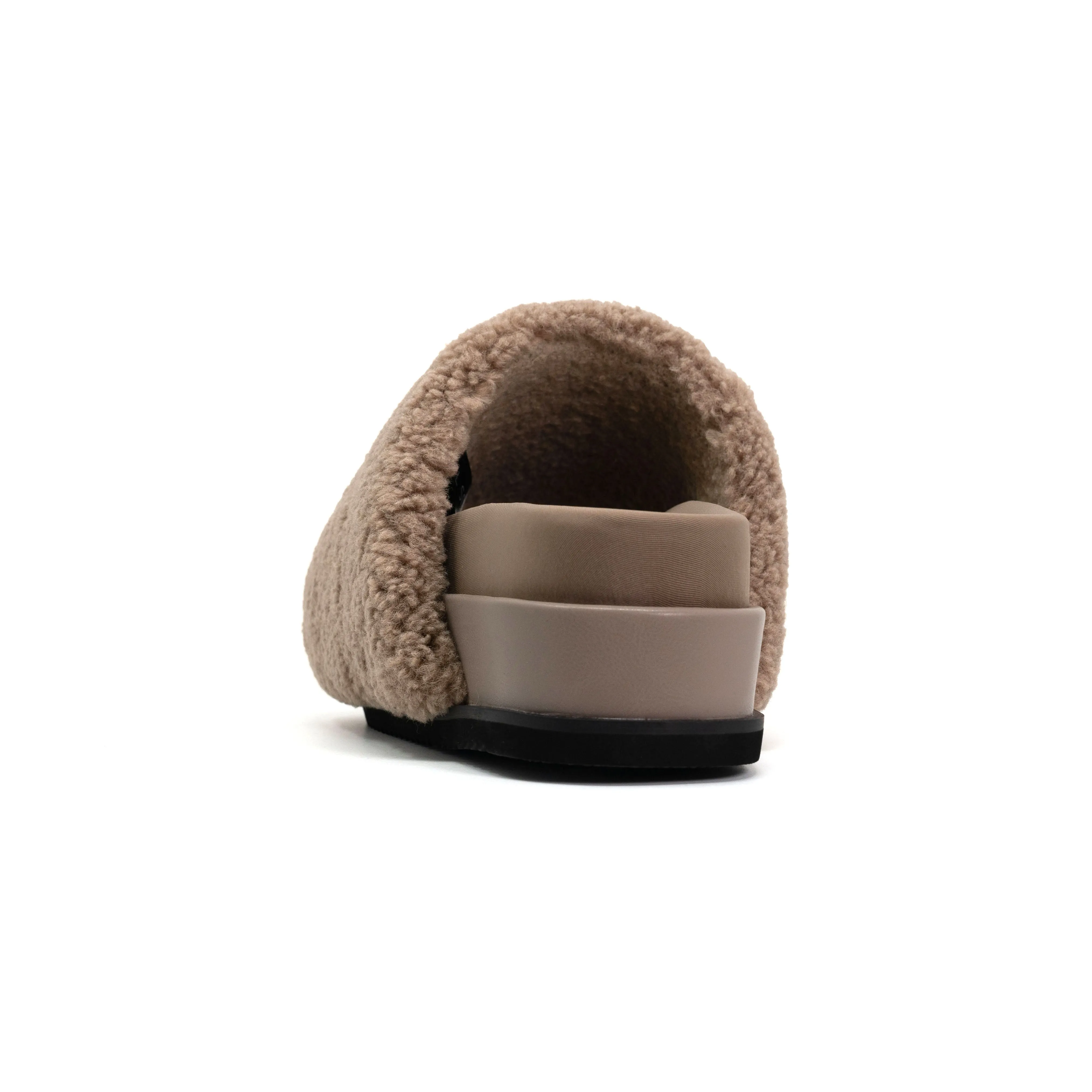 ROAM FUZZY STACK PLATFORM OAT FAUX SHEARLING
