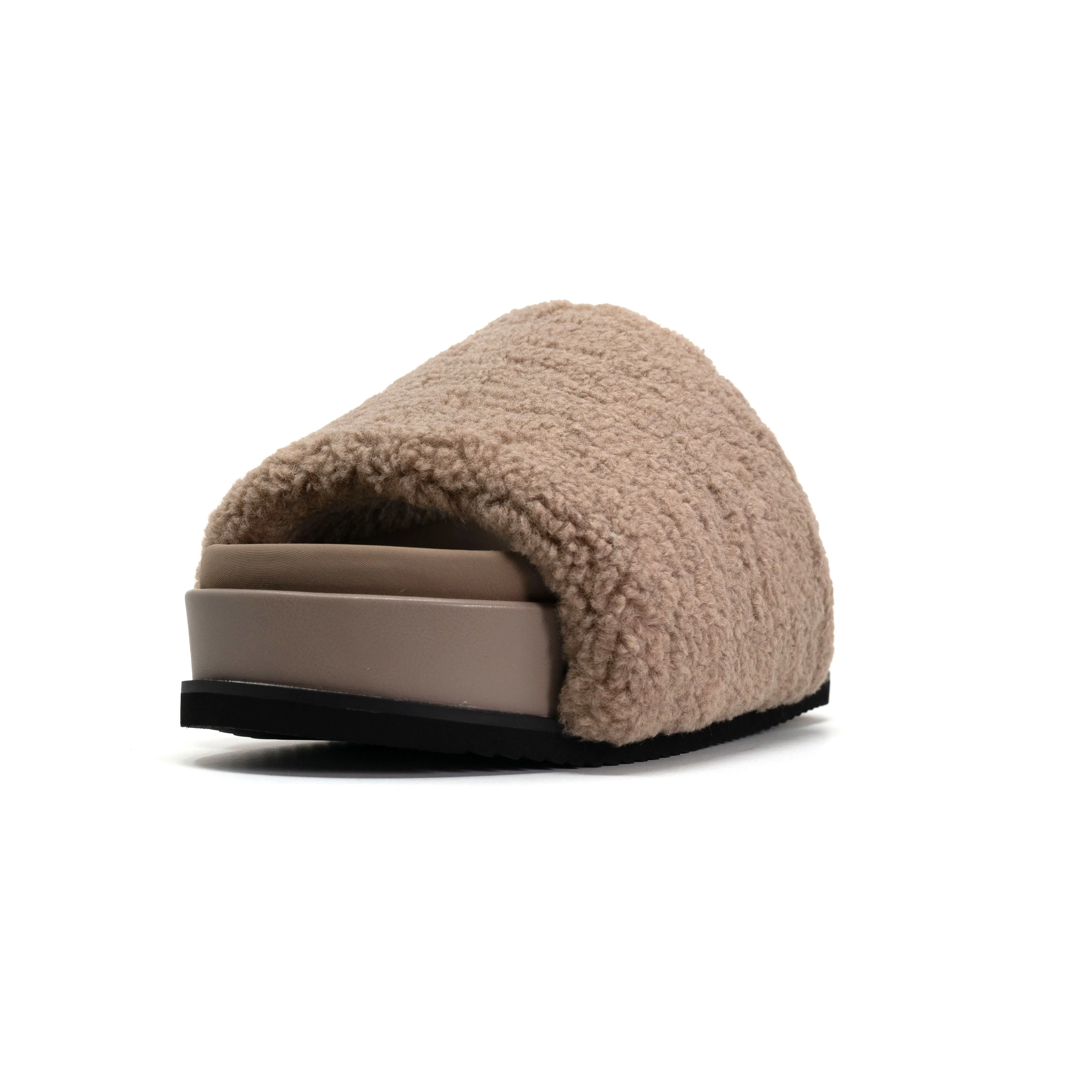 ROAM FUZZY STACK PLATFORM OAT FAUX SHEARLING