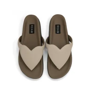ROAM LOVE SANDAL CEMENT VEGAN LEATHER