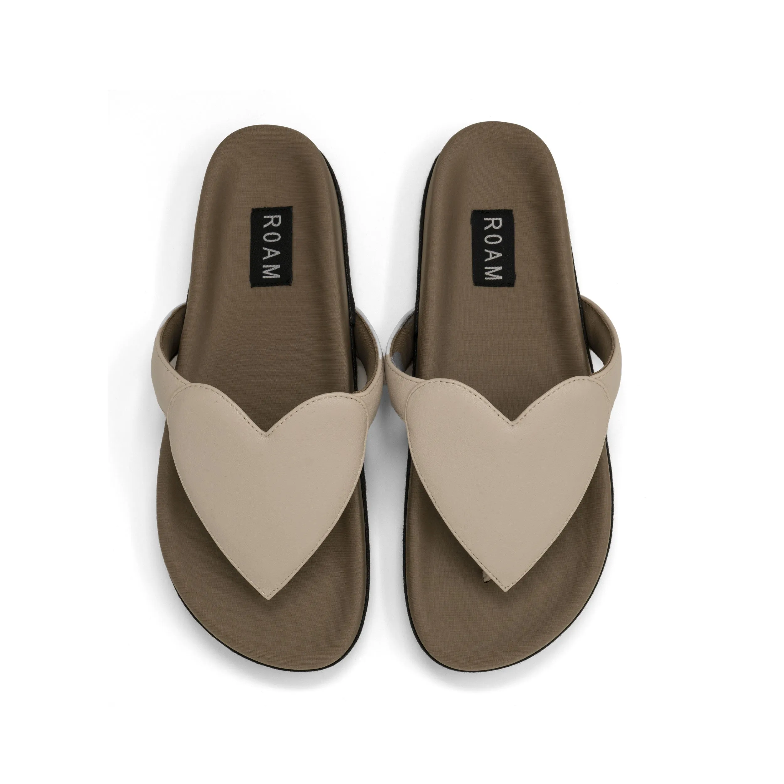 ROAM LOVE SANDAL CEMENT VEGAN LEATHER