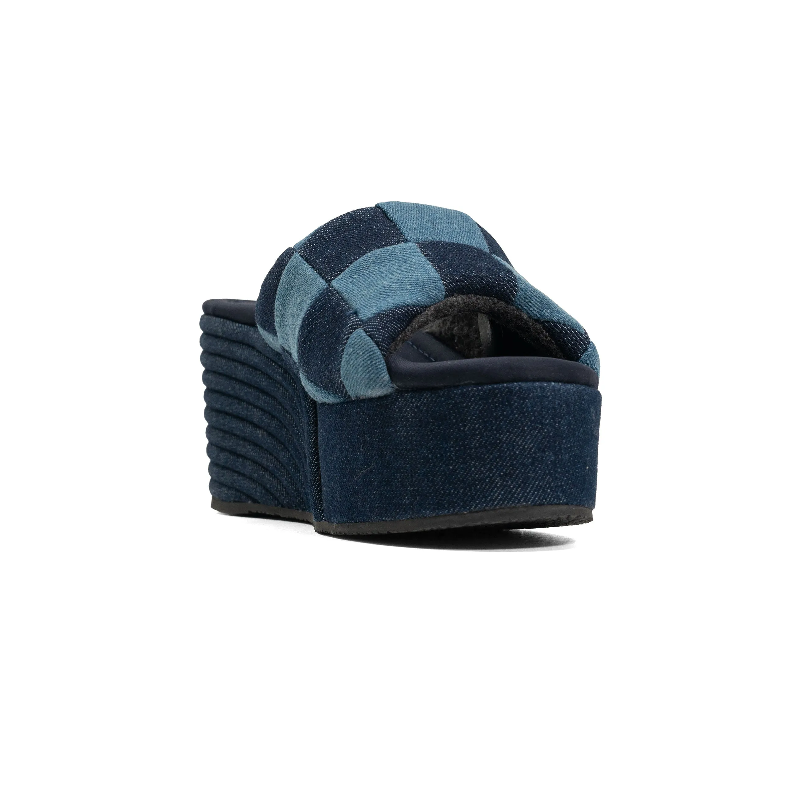 ROAM SCOOP PATCH DENIM MID STRATA PLATFORM WEDGE