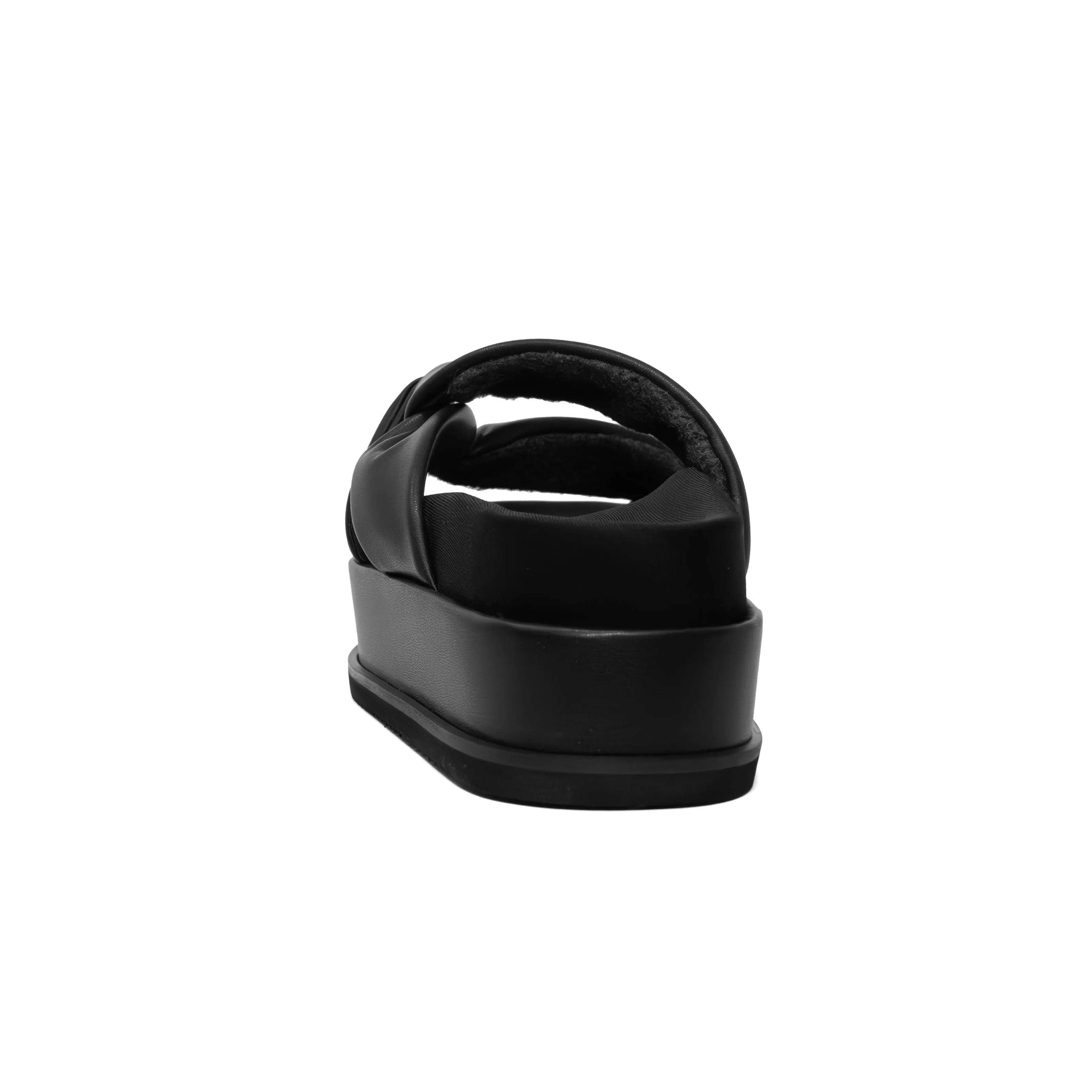 ROAM SIDE SLIP STACK PLATFORM  BLACK VEGAN LEATHER