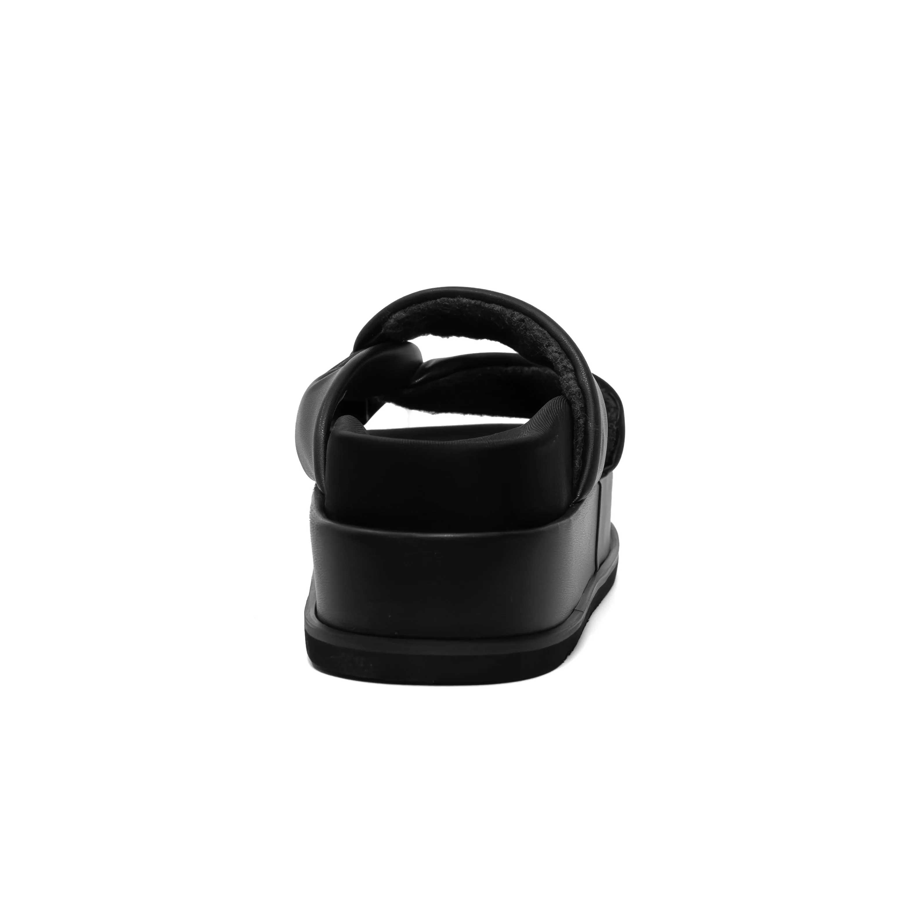 ROAM SIDE SLIP STACK PLATFORM  BLACK VEGAN LEATHER