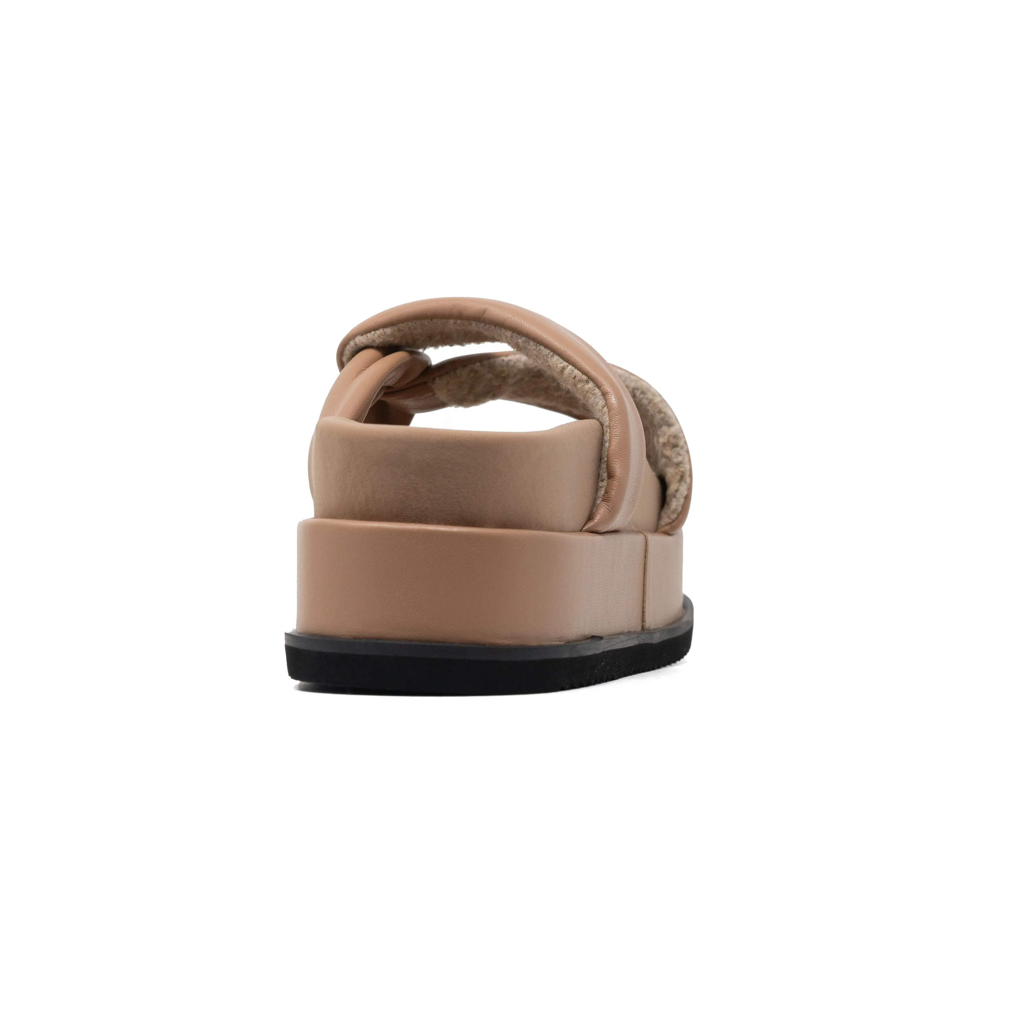 ROAM SIDE SLIP STACK PLATFORM NUDE VEGAN LEATHER