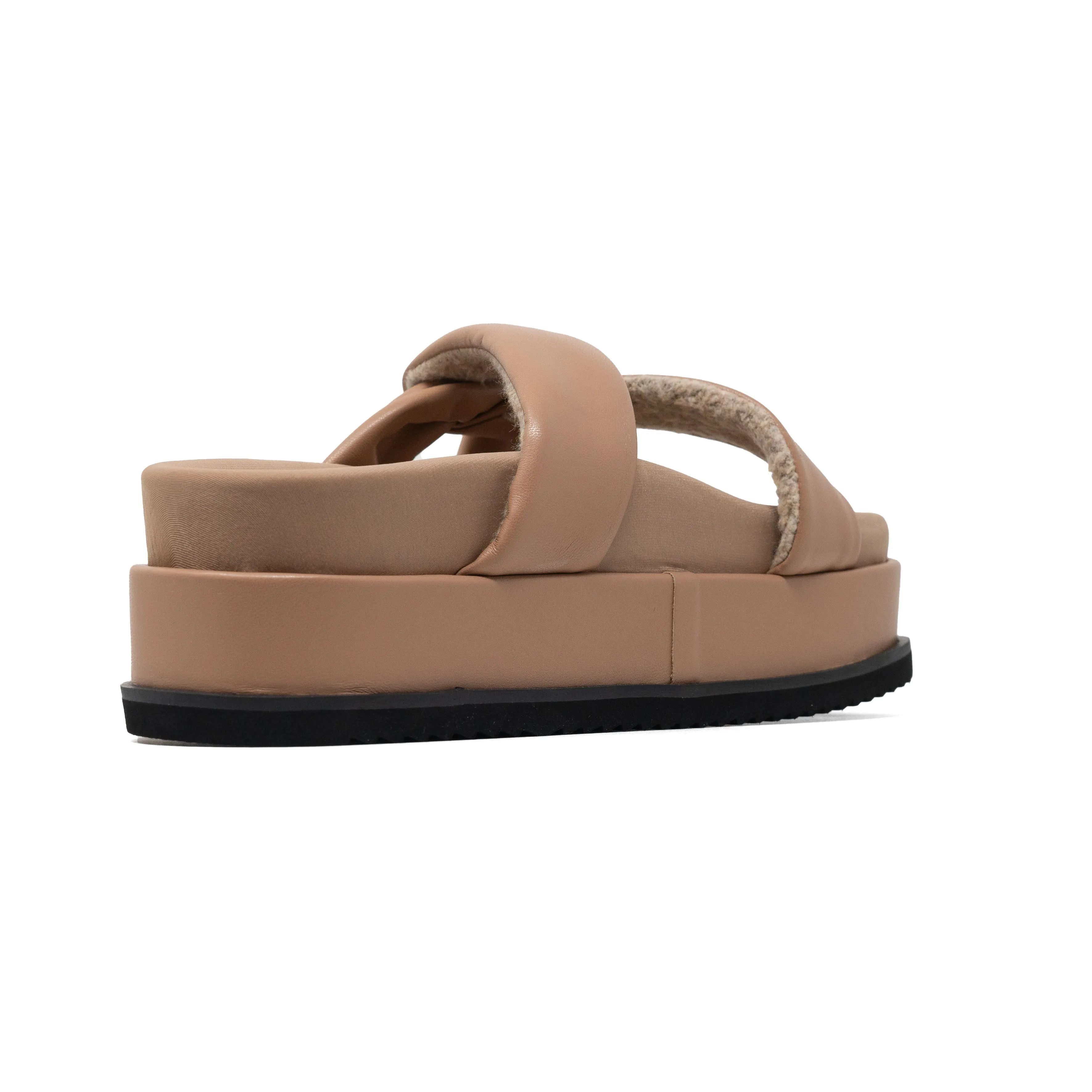 ROAM SIDE SLIP STACK PLATFORM NUDE VEGAN LEATHER