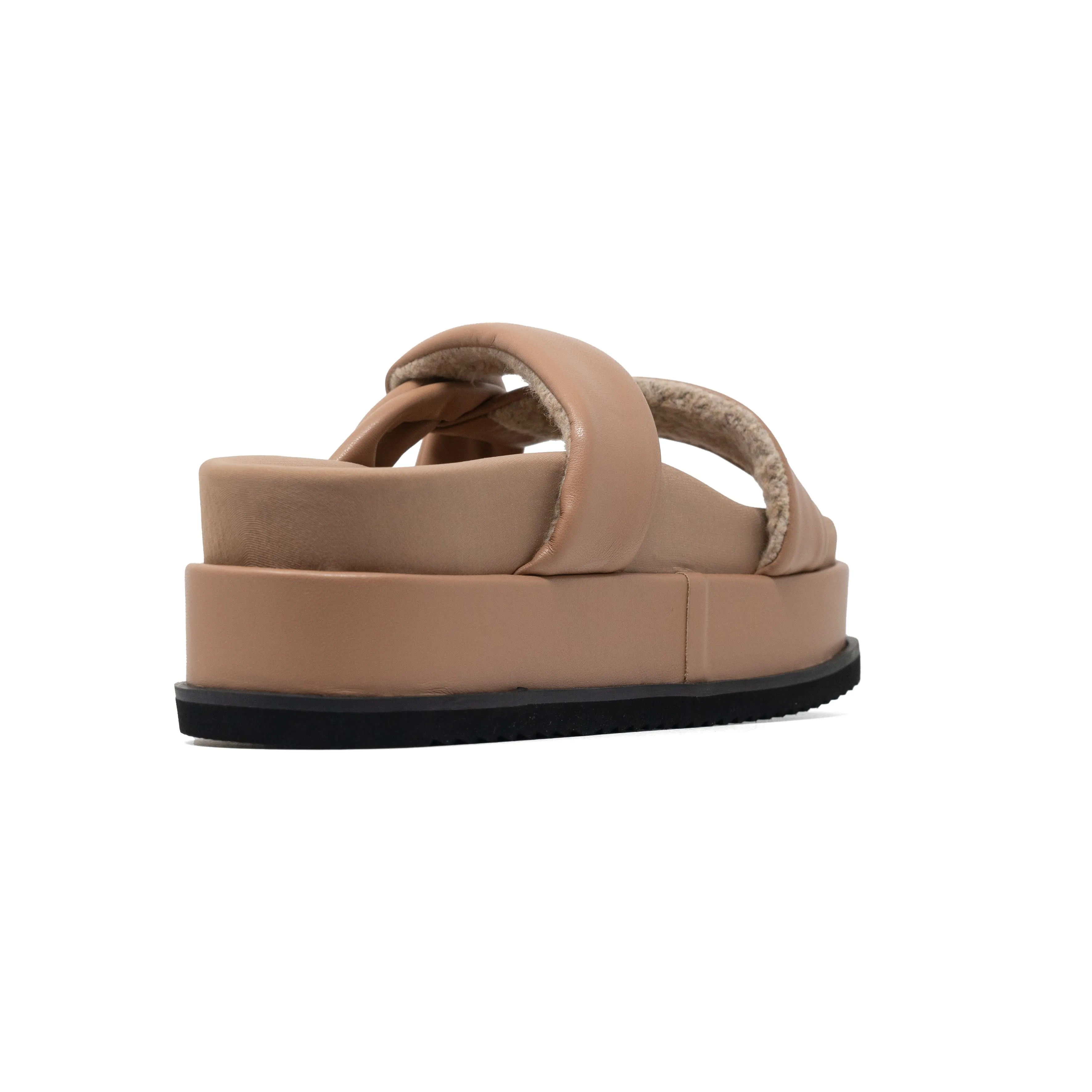 ROAM SIDE SLIP STACK PLATFORM NUDE VEGAN LEATHER