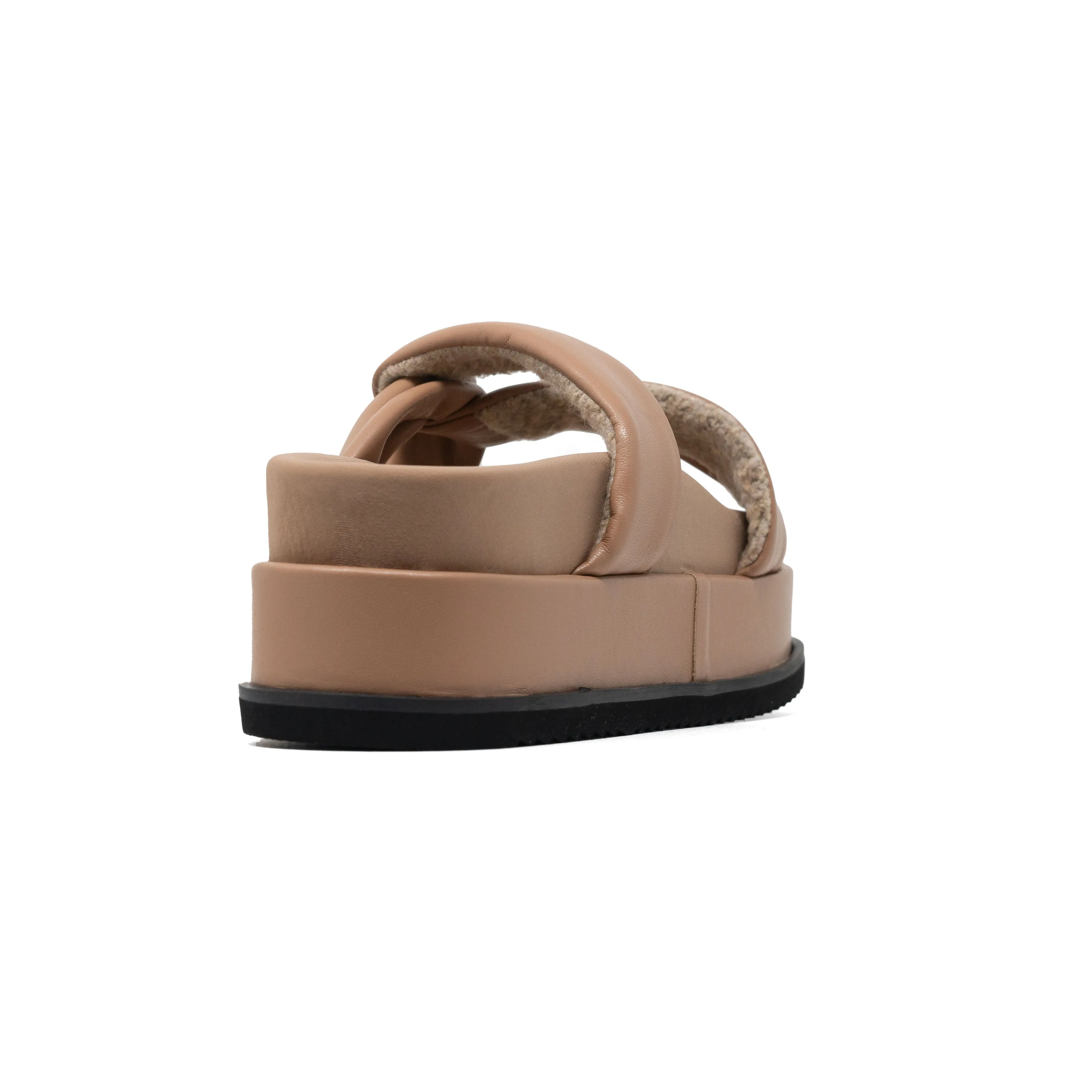 ROAM SIDE SLIP STACK PLATFORM NUDE VEGAN LEATHER