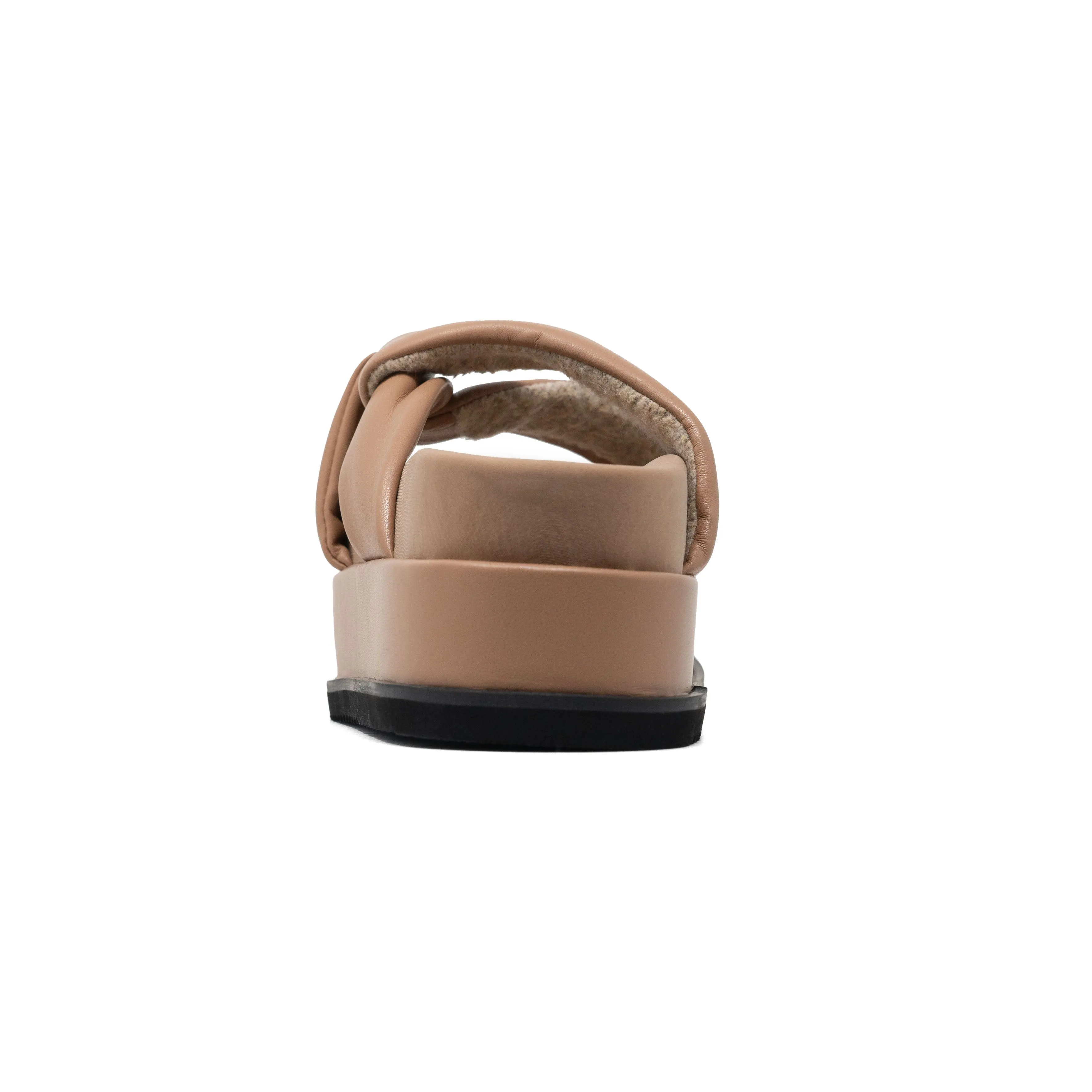ROAM SIDE SLIP STACK PLATFORM NUDE VEGAN LEATHER