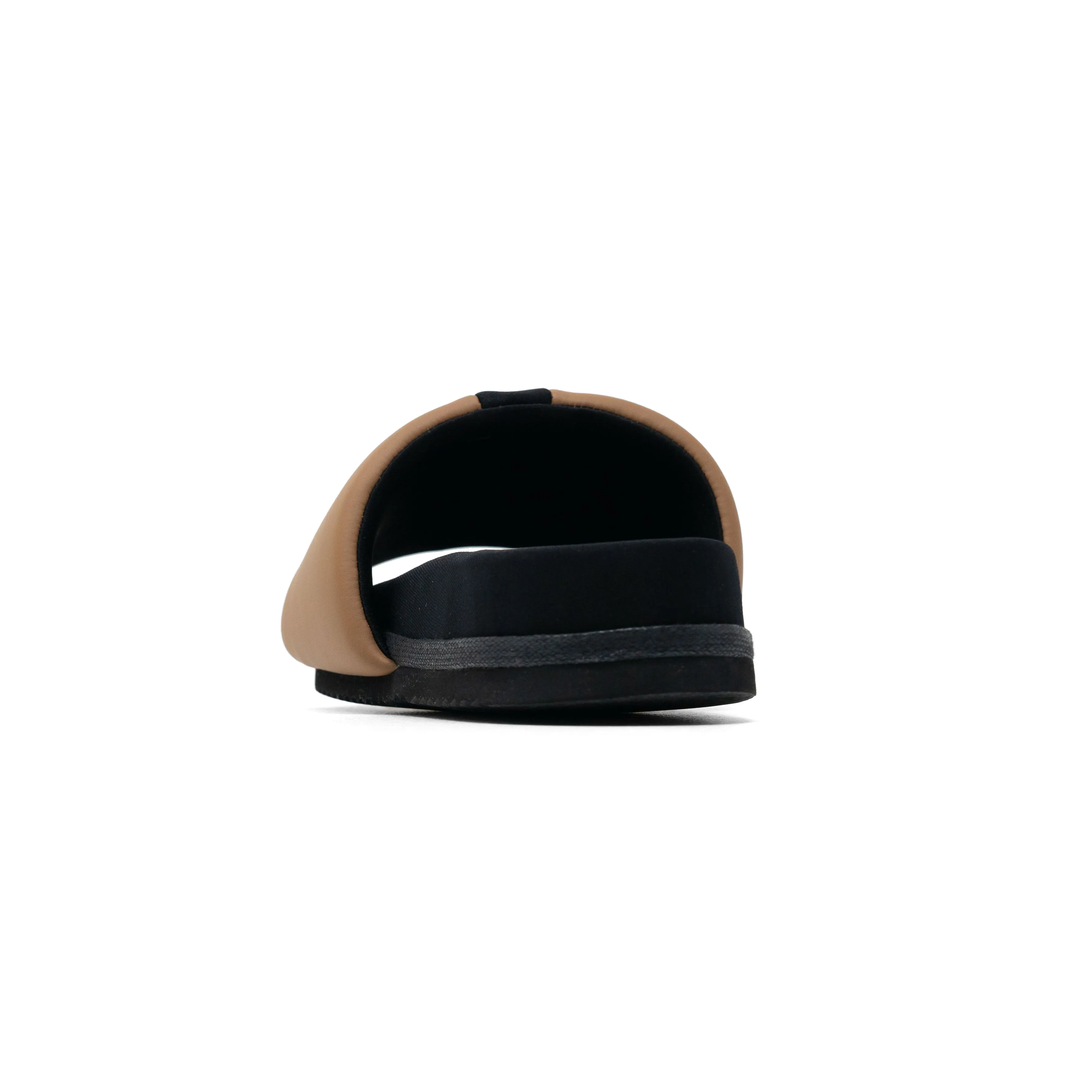 ROAM STRIPE SLIDER BEIGE & BLACK VEGAN LEATHER