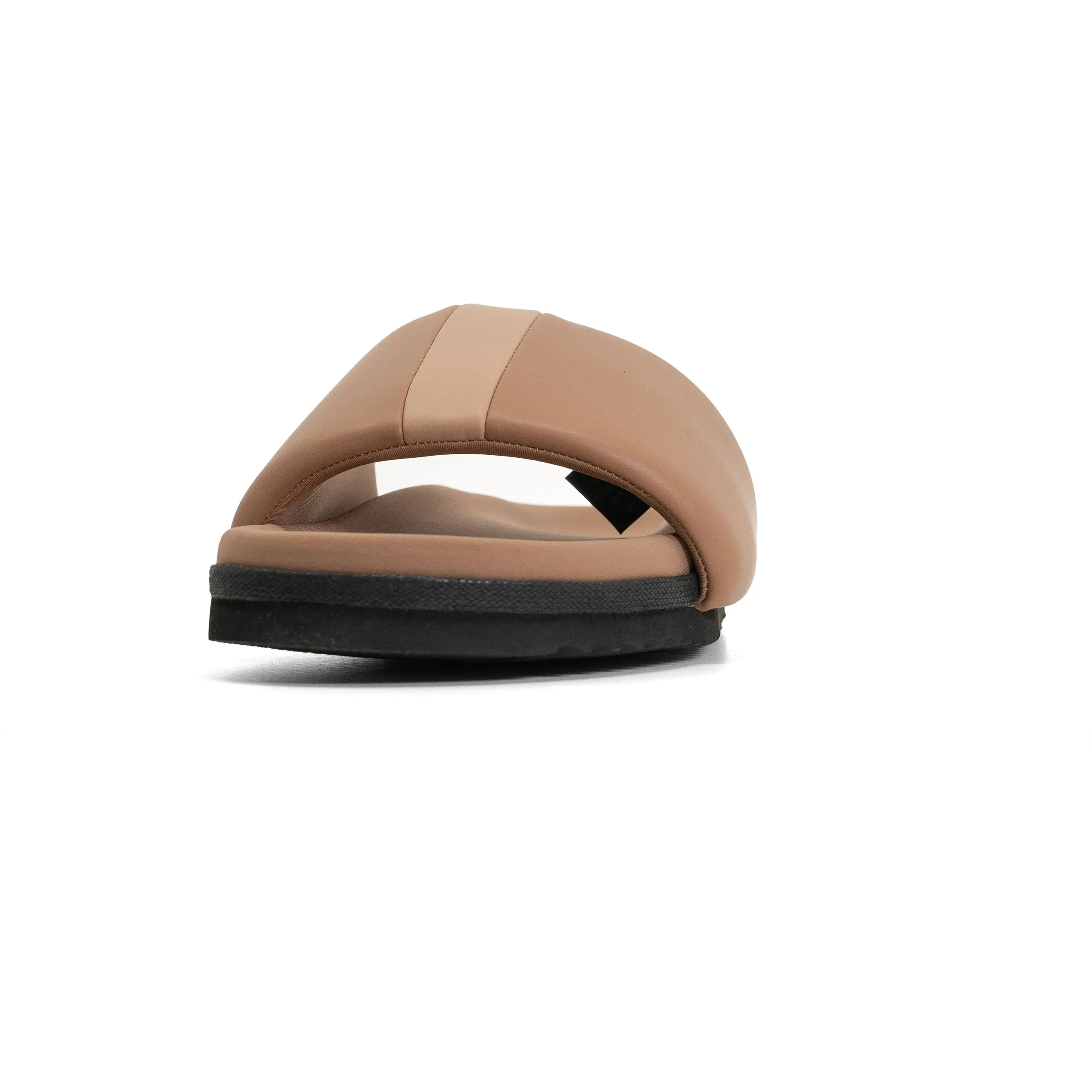 ROAM STRIPE SLIDER BEIGE & NUDE VEGAN LEATHER
