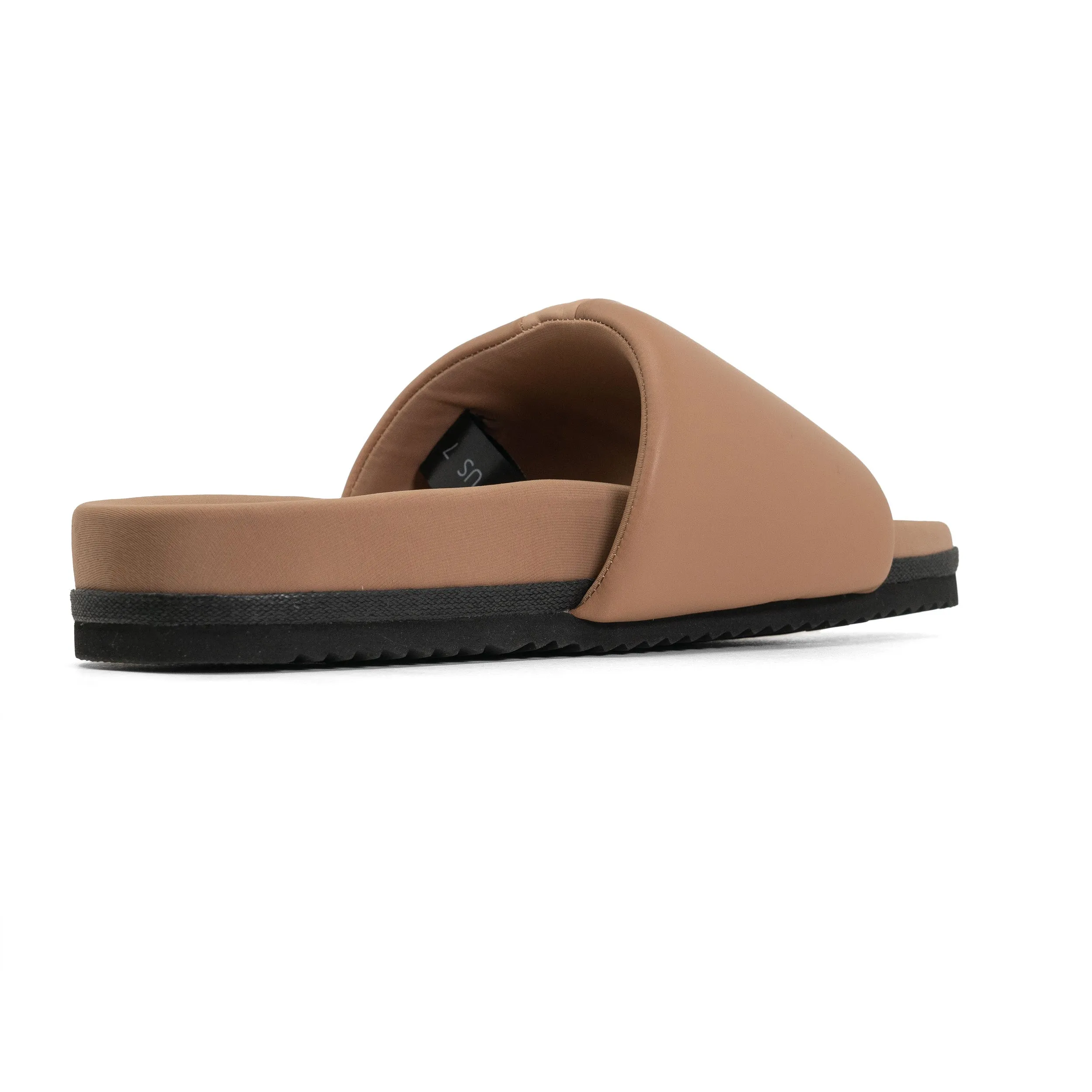 ROAM STRIPE SLIDER BEIGE & NUDE VEGAN LEATHER
