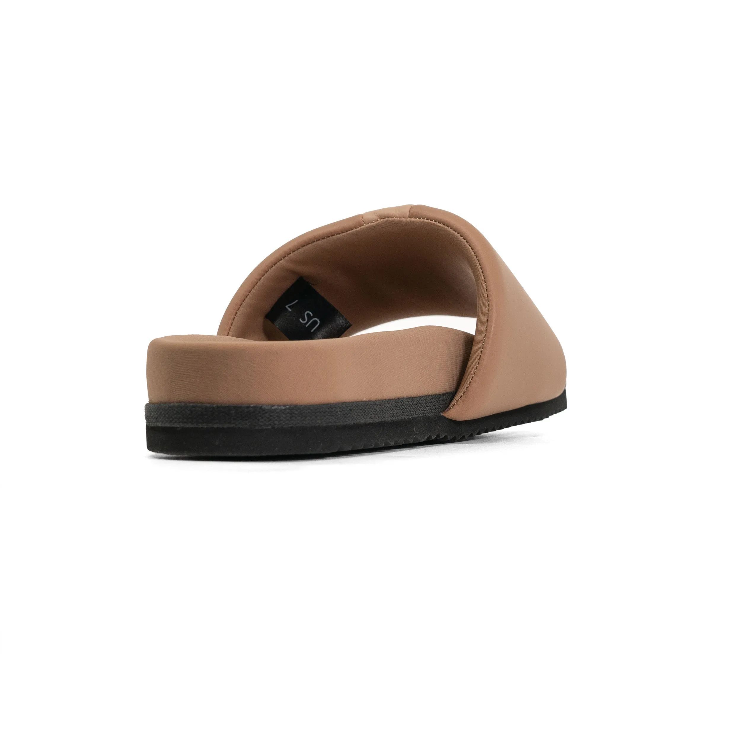 ROAM STRIPE SLIDER BEIGE & NUDE VEGAN LEATHER