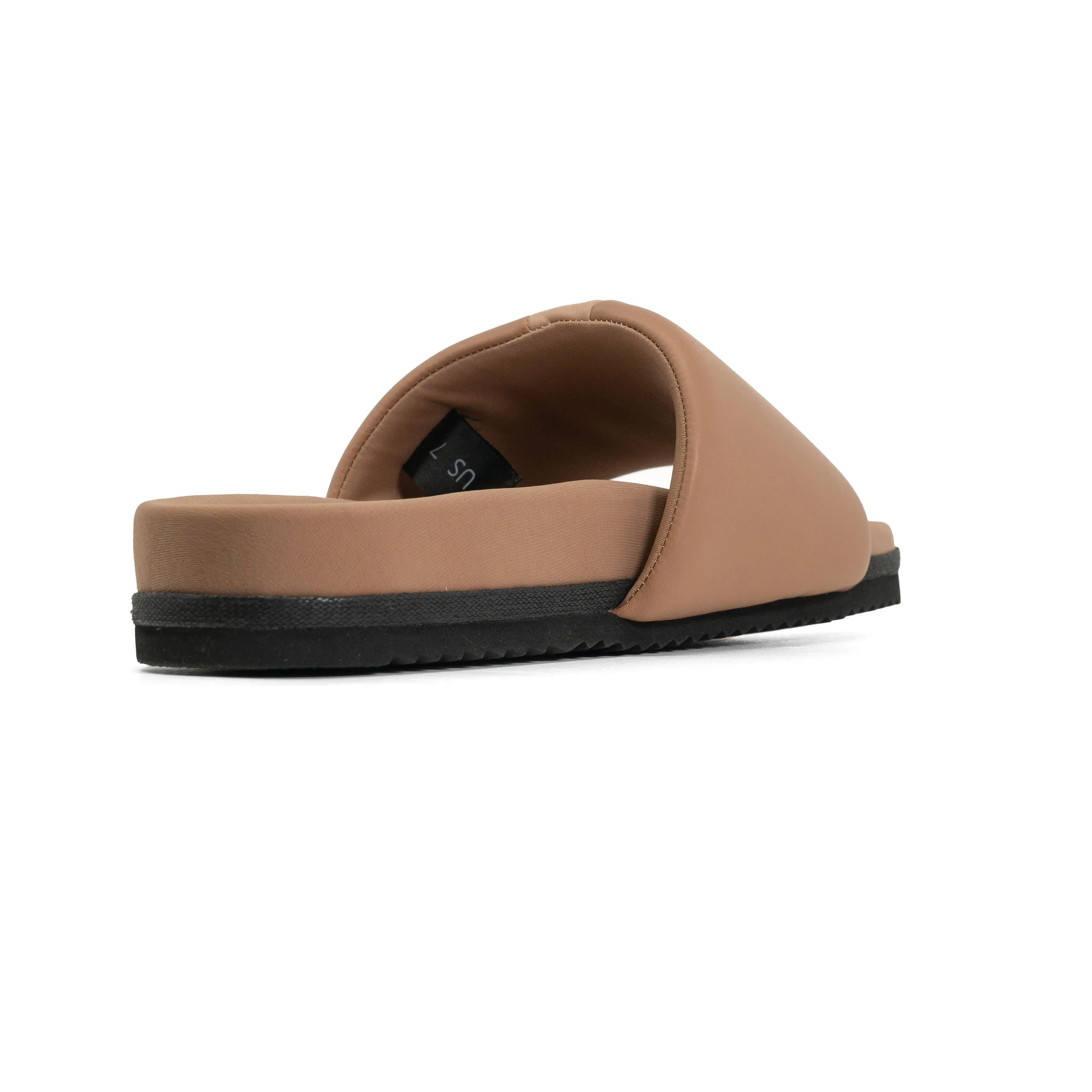 ROAM STRIPE SLIDER BEIGE & NUDE VEGAN LEATHER