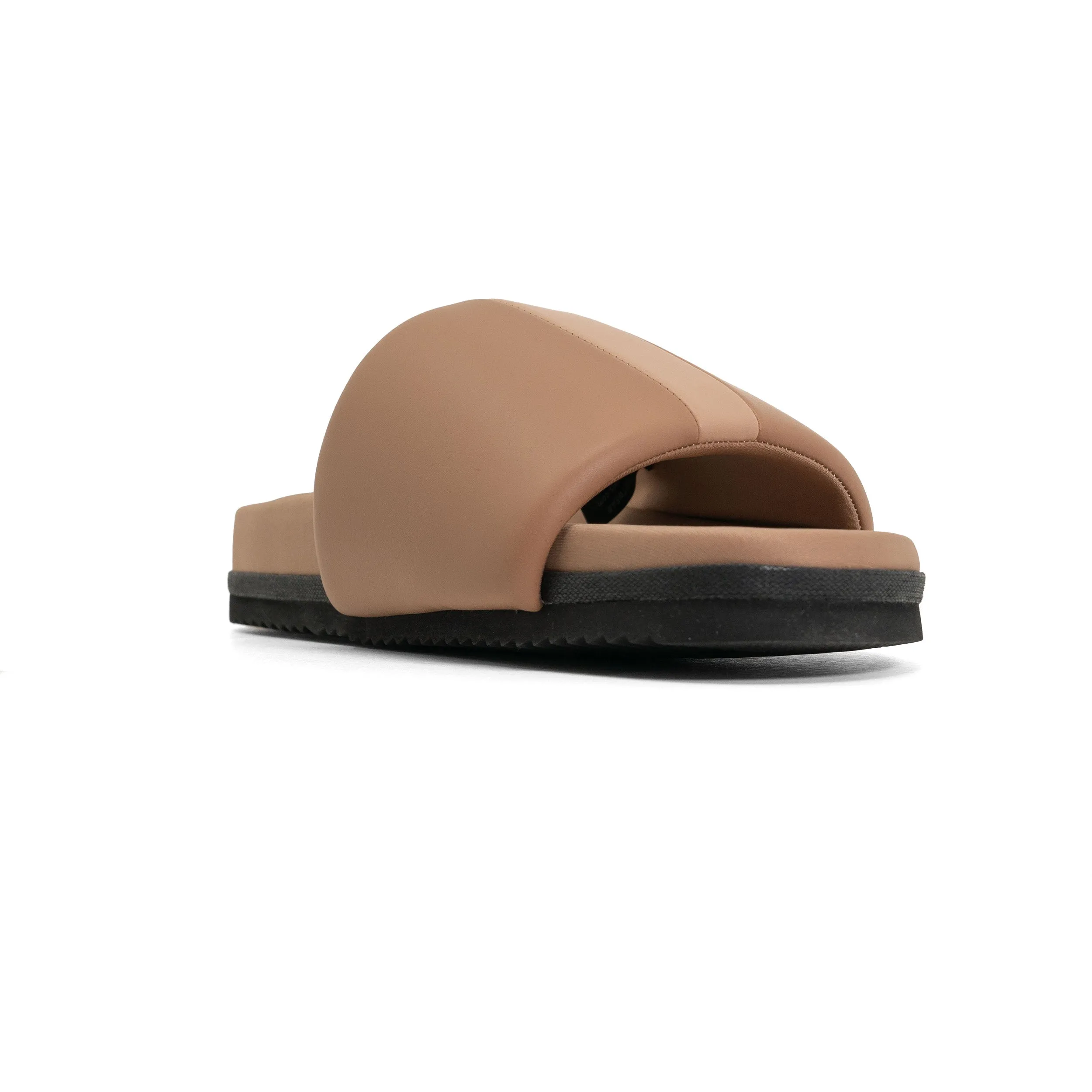 ROAM STRIPE SLIDER BEIGE & NUDE VEGAN LEATHER