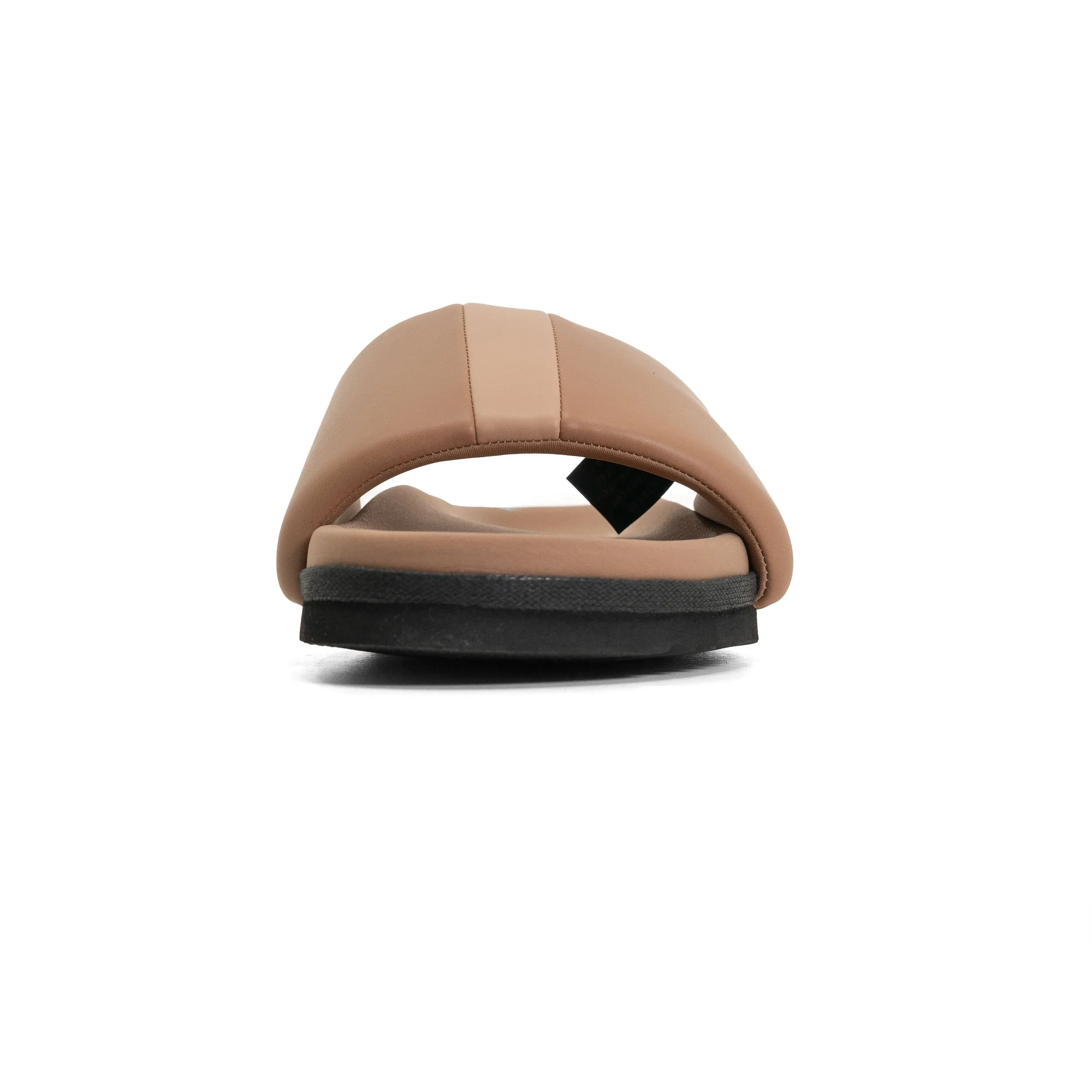 ROAM STRIPE SLIDER BEIGE & NUDE VEGAN LEATHER